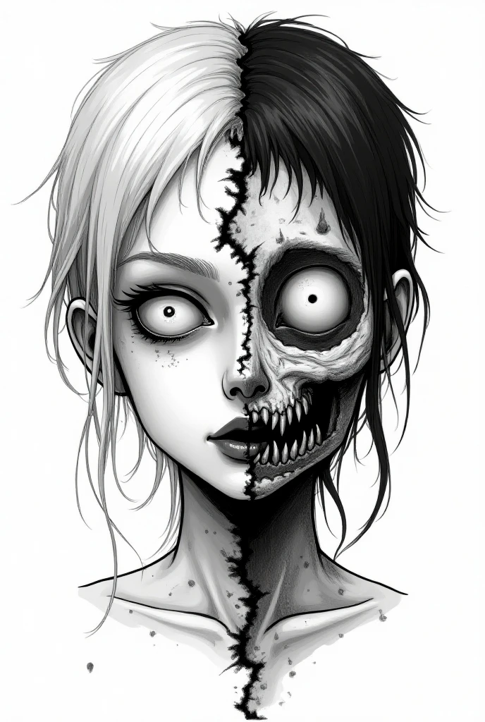 create a drawing of an original and creepy totem
