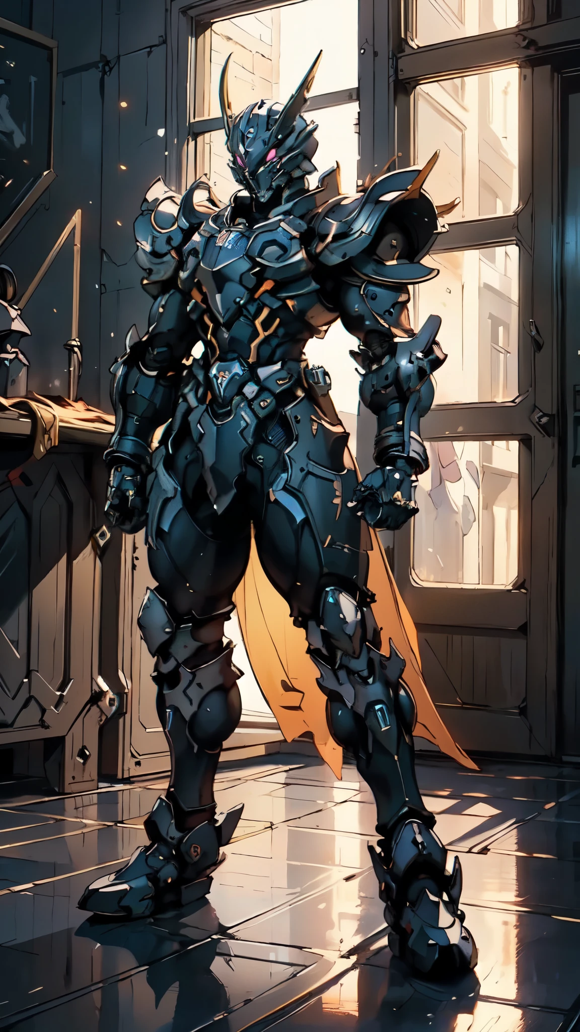 (masterpiece:1.5, best quality:1.5, extremely delicate:1.5), ((male:1.5)), Biomimetic humanoid Mecha, green eyes, fully enclosed shoulder guards, matching arm and leg guards, gemstone, full body, full armor, the design balances heavy with agility, organic biotech armor, (the color scheme is primarily Red and Blue with White and Golden accents, concept Inspired by Paladin, glowing eyes, the armor glows), standing, floating high above the futuristic sci-fi city, a finely crafted Super robot in anime style, exquisite and mature art style, metallic, dramatic, high definition, highres, ultra-detailed, ultra-fine painting, professional, anatomically correct, symmetrical face, extremely detailed eyes and face, high quality eyes, creativity, RAW photo, UHD, 32k, Natural light, cinematic lighting, (masterpiece-anatomy-perfect:1.2)