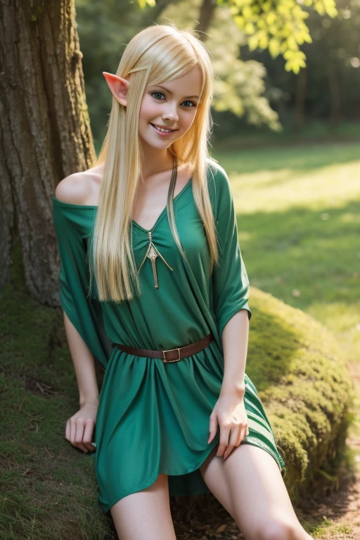 Medium Close Up Photo, <lora:A11is0n4ng3l_v13:0.85>, A11is0n4ng3l, 1 girl, solo, blonde hair, long hair, blue eyes, At a themed cosplay photoshoot set in a forest, the influencer poses as a mystical fantasy character, surrounded by lush greenery and enchanting props. She’s dressed in a flowing gown adorned with delicate details, carrying a staff and wearing ethereal makeup and a jeweled headpiece. The soft sunlight filtering through the trees adds a magical touch to the scene, enhancing the fantasy ambiance. Her serene smile and graceful pose reflect the beauty and creativity of cosplay, inspiring her followers to dive into their own imaginative worlds.