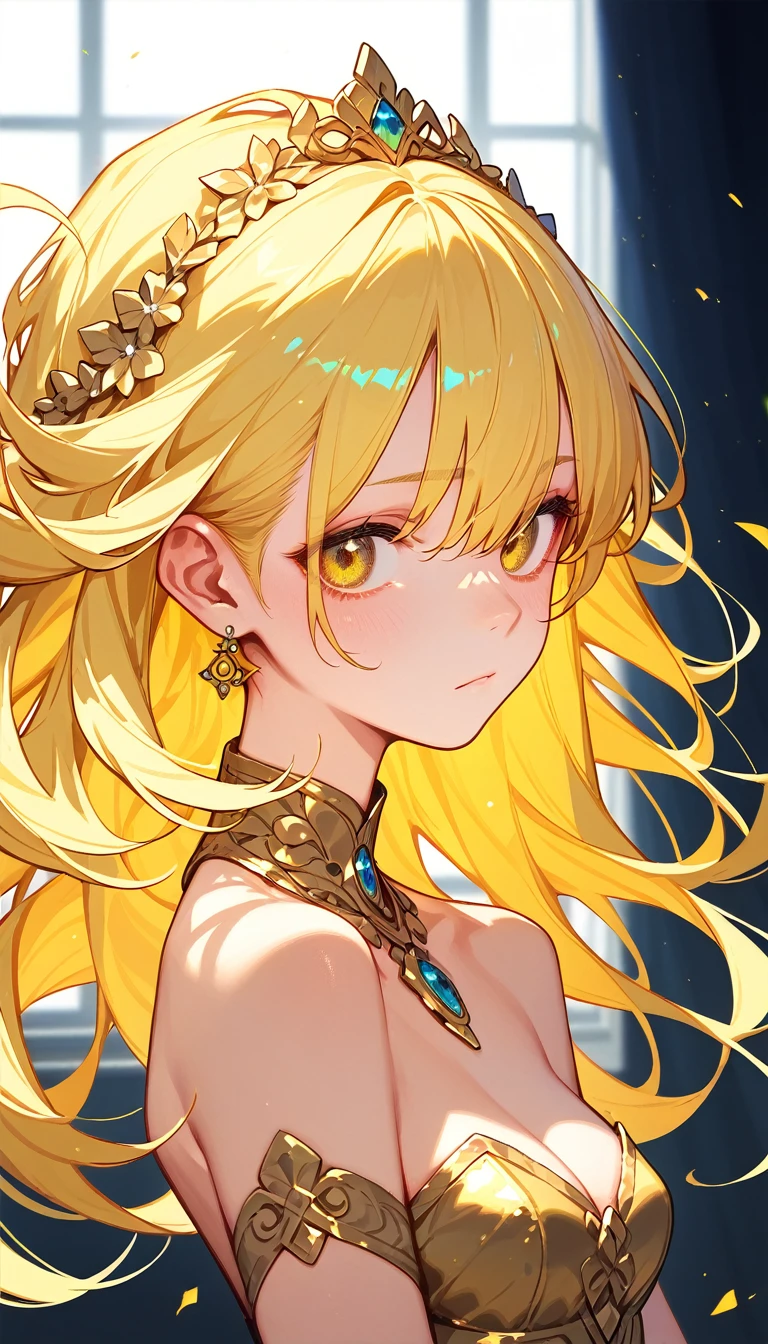 Beautiful blonde woman, with wax dress melting and dripping down the body (masterpiece: 1.2), (best quality), 4k, ultra-detailed, (dynamic composition: 1.4), highly detailed, colorful details, (iridescent colors: 1.2), (bright lighting, atmospheric lighting), dreamy, magical, (solo: 1.2)