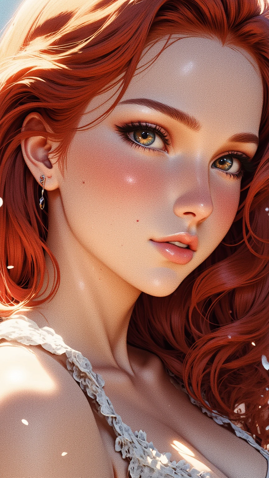 Red hair, freckles