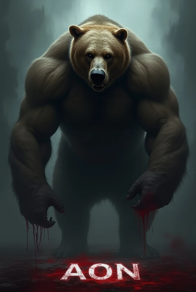 extremely detailed, detailed face, detailed eyes, detailed muscle, (view full body), ((1man)), (furry (beat)), (object (big muscular old bear man standing with face up looking beaten face expression behind the ring)), the bearis soldier and wearing boxing uniform, old bear (big muscular, big muscle, bodybuilder, facial hair, brown fur, beaded, white beard, shirtless and topless, battel scar face, short hair, white hair, strong character, strong muscle), (background ((heavy rain, fog, overcast lights, gray darkness, waster land, old gym, disty building))), (photography (50mm lens, cinematic, cinematic color)), by Pixelsketcher, by Bayard Wu, by Thomas Benjamin Kennington , by Einshelm, by Chunie,, (lin hu:1.1), (exhausted, sweat, bruised:1.4), in the boxing ring, boxing gloves, (beaten down, swollen cheek:1.4)