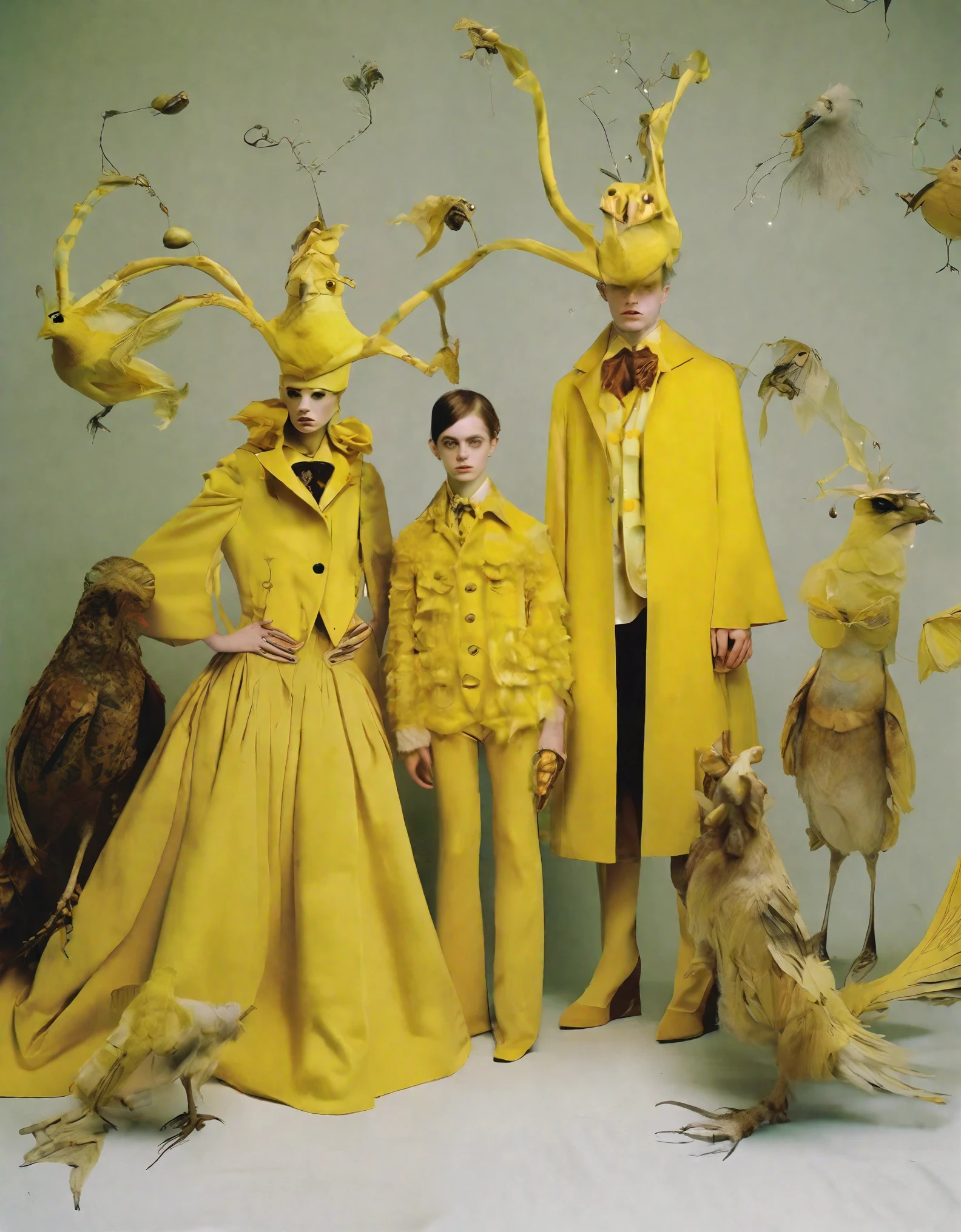 Tim Walker Style - Harry Potter Inspired Fashion Photoshoot fantastic beings yellow
