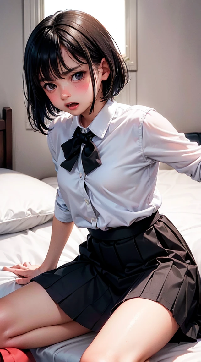 (NSFW1.5),(Representative works),((loli faceが可愛い18歳女性)),(perfect ankle quality)), (Super detailed), (8k wallpaper that integrates high-definition CG), very detailed, High resolution raw color photos, Professional photo of raw bottom angle, ((beautiful big breasts)), peanut butter brown hair, 素晴らしいloli faceと瞳, beautiful eyes, (驚異の本物loli face美少女), (Gothic Lolita micro lingerie with wide open chest 1.4), (see-through lace pants:1.2), ,  (Open your legs wide to show your panties.),(Gothic Lolita Half UP Twin Tail Hair 1.5),(super resolution),(The front hook of the bra is undone and the skin of the chest is visible 1.2)、(black ruffle miniskirt 1.4),((Lie on your back on the bed and spread your legs 1.2)),(sleep in bed),(Open your chest and show me your chest。1.3),(black lace see-through pants 1.2),(full open bra 1.2),(super resolution),(Cute provocative smile),(Lift up your skirt and show your lingerie pants 1.3),(knee socks),(Super bone details),(super resolution),(Shy 1.2),(lift the skirt=groin skin 1.5),(I-line pants details),(When you open your thighs, Crotch clear 1.3),(lingerie panties preview),(Place your hands behind your body1.4),(Details of lower body crotch),(loli facetwin tail hair1.4),(Skirt UP:1.2),(Sleep backwards so you can see your butt 1.3),(focus from below 1.3),(Navel exposed),(If you open your knees wide and lift up your skirt, I love seeing your lingerie pants),(Hands behind the head 1.4),(Do not close your legs1.5),(See-through panties 1.3),(雨にWetWetマイクロパンツ,股間のワレメに食い込むPanties 1.2) ,(WetひもPanties 1.2),(Sexy Micro　Panties 1.3),(beautiful crotch),(cute type, loli face, twin tail hair.),(Wet　Pantil Looks 1.2),(Pull up your skirt until you can see your belly button 1.2),(Thin lace panties),(Angle shooting from the lower body),(Lower body clear detail 1.3),(You can clearly see the inside of your thighs),(Show your butt skin clearly 1.2),(vagina appreciation model:1.5),(Soup:1.5),(Masochism play 1.5),(Shaved loli:1.5),(Female brat facial cumshot:1.3),(hairless female giraffe :1.3),(hentaimazoshisuplay),( suspenders),( garter belt),( 2 hole insertionＰＯＶ:1.5),(A large amount of pussy juice gushes out:1.3),