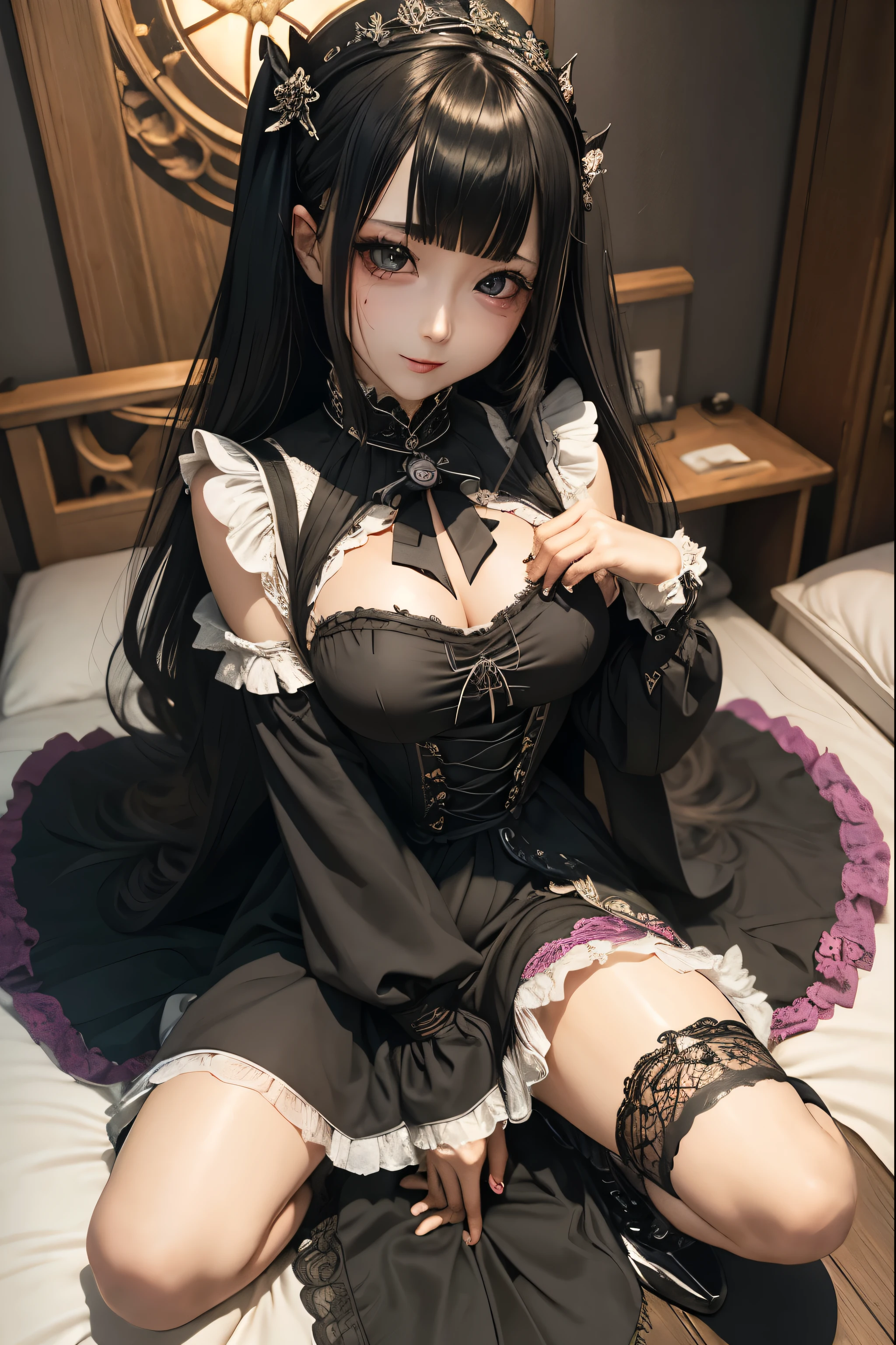 ハードなDark Gothicメイク、Black dark eyeshadow、sad、Good skin radiance、Dark Gothicメイク、Dark smile、palace、The beauty of fragrance、24-years-old、Expressions of intense sexual pleasure、Embarrassed look、Dark Gothic、Highest quality、Expression of sexual pleasure without pain、Drunk face、Purple maid outfit、mysterious、noble、Loving smile、Twin tail hair、Right eye is blue、Left eye is red、Super tempting pose、Platform heel shoes、Heavy makeup、Gothic Clothing、Silver Hair、Long Hair Straight Hair、Cute Gothic Dresses、Beautiful Face、Elegant face、Attractive face、Stained glassの背景、Chest glistening with sweat、The room is dark、goth long dress、Bell Sleeves、Wizard Sleeve、Decadent look、Sexually excited expression、Wet shiny thigh water、Thighs that are wet and shiny with oil、Background of a room full of roses、Sad look、Rose Maiden、The embroidery is pink、The dress has pink embroidery.、Thigh-high socks、Knee-high socks、Gentle expression、Dark black eyeshadow、Stained glassとバラの背景、Thighs are a little thin、Female Duo、Female couple、dark church background、Stained glass、Black metal world、Dark Castle、Dark Room、Slender body、gothic long dress、Victorian dress、Small breasts、The bed is covered with roses、Her thighs are shining with sweat、My body is wet and shiny、There is a lot of glitter on the thighs、I am sweating、My thighs are sticky with sweat.、My thighs are glistening with sweat、My whole body is sweaty and shiny、I sweated a lot.、My thighs are sweaty、My wet thighs are glistening with sweat.、There is a lot of sweat shining all over my body、Slender body、Sit on the bed、Beautiful legs、Outstretched legs、Hands on the bed、Super beautiful straight hair、Straight hair to the ends、Straight Perm Hair、Show off your glamorous thighs、Ass on the bed、Sitting with legs wide apart、Thighs are a little glamorous、facial expressions during masturbation、Transcendent fair skin、Small breasts、