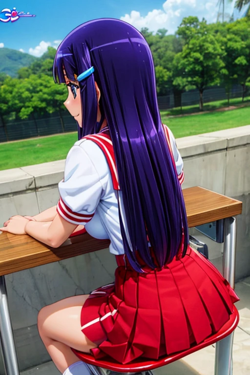 Busty,Big Butt, firm stomach, beautiful feet( red micro bikini to sit in a summer chair)( red micro bikini to sit in a summer chair)(High school girl uniform)【Sailor suit】(High school girl uniform)【Sailor suit】( low rise mini skirt)(Leather shoes)(Leather Belt)( mature women)Busty,Big Butt,Tight and glamorous body, beautiful body line,(Bold cleavage)(Blue-purple hair)(Reika Aoki)【 Smile Pretty Cure 】(Reika Aoki)【 Smile Pretty Cure 】 toned thighs ,( low rise uit】