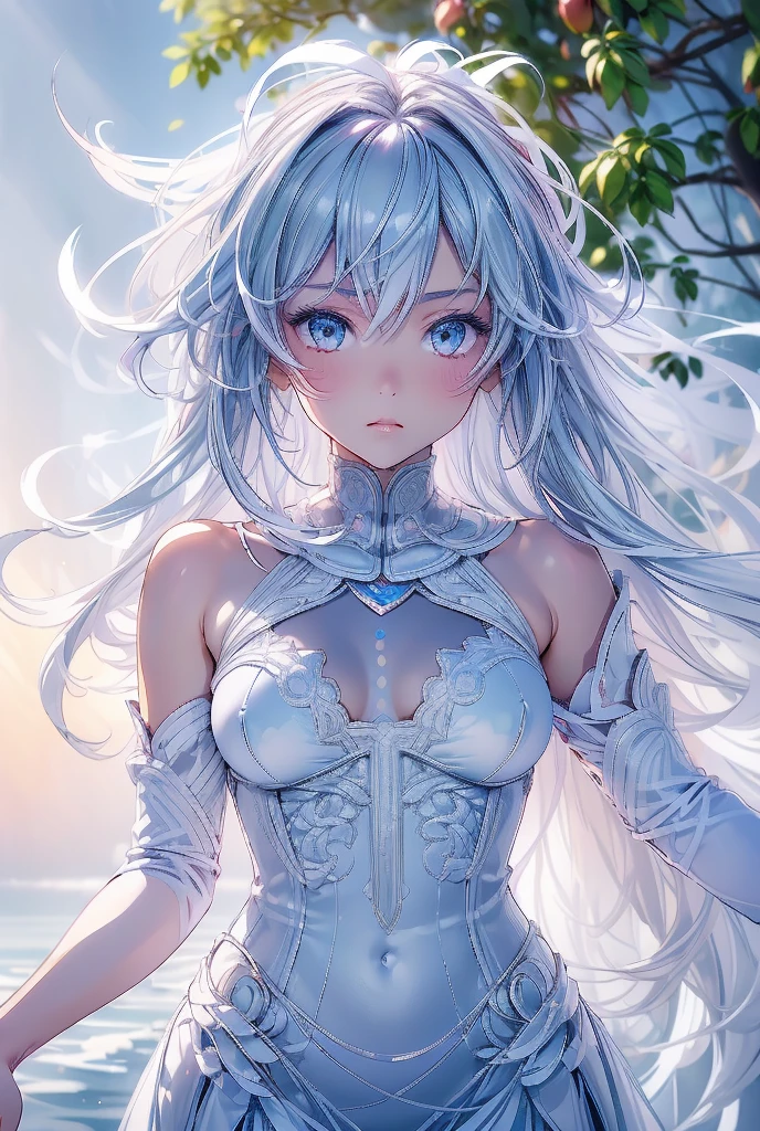 best quality:1.5), (ultra-detailed:1.5), (()), ((best quality)), (high resolution), (illustration), (an extremely delicate and beautiful), (ultra detailed beautiful face and eyes), 1girl, leaning forward sharp focus, ray tracing, 1girl, silky hair, multicolored hair, Whitehair(innercolorCherryblossom )background(sakura tree, day light), eye color(White pink, high definition,)inner eye (sakura),volumetric lightning, super_long_hair、have a weapon(katana)、naked looking_all(score_9:1.2), (score_8_up:1.2), (score_7_up:1.2),solo,Perfect anatomy,(one cute girl:1.3),(Line art:1.3),(Soft atmosphere:1.3),perfect anatomy,(A soft anime-style image capturing a delicate and ephemeral atmosphere),Enhance the anime screencap by adding a watercolor background, further elevating the dreamy and ethereal aesthetic. This scene, now rendered in 16k wallpaper resolution, merges the delicate beauty of the girl with pale skin and natural hair with a soft, lush watercolor landscape.The natural big breast  ,super intricately designed transparent super dress armor and her captivating eyes are set against a backdrop that mimics the fluid, blending colors of a watercolor painting, adding a layer of artistic depth and emotion. The perspective from above at a dutch angle, combined with the watercolor effect, creates a composition that feels like a floating, dream-like world, glowing aura around her are now part of a canvas that blends reality with imagination, inviting the viewer to step into a tranquil world of soft hues and poetic beauty, all encapsulated within a serene, BREAK,(best quality:1.3),(best masterpiece:1.3),(very aesthetic:1.2),(absurdres:1.2),newest,(intricate details:1.2),ai-generated,absurdres extremely detailed CG,depth of field,dynamic angle,dynamic pose、groin、
muscular female, fit, abs, leg muscles, arm muscle、