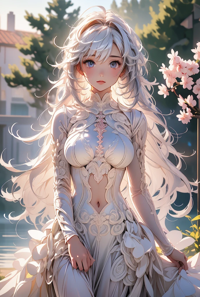 best quality:1.5), (ultra-detailed:1.5), (()), ((best quality)), (high resolution), (illustration), (an extremely delicate and beautiful), (ultra detailed beautiful face and eyes), 1girl, leaning forward sharp focus, ray tracing, 1girl, silky hair, multicolored hair, Whitehair(innercolorCherryblossom )background(sakura tree, day light), eye color(White pink, high definition,)inner eye (sakura),volumetric lightning, super_long_hair、have a weapon(katana)、naked looking_all(score_9:1.2), (score_8_up:1.2), (score_7_up:1.2),solo,Perfect anatomy,(one cute girl:1.3),(Line art:1.3),(Soft atmosphere:1.3),perfect anatomy,(A soft anime-style image capturing a delicate and ephemeral atmosphere),Enhance the anime screencap by adding a watercolor background, further elevating the dreamy and ethereal aesthetic. This scene, now rendered in 16k wallpaper resolution, merges the delicate beauty of the girl with pale skin and natural hair with a soft, lush watercolor landscape.The natural big breast  ,super intricately designed transparent super dress armor and her captivating eyes are set against a backdrop that mimics the fluid, blending colors of a watercolor painting, adding a layer of artistic depth and emotion. The perspective from above at a dutch angle, combined with the watercolor effect, creates a composition that feels like a floating, dream-like world, glowing aura around her are now part of a canvas that blends reality with imagination, inviting the viewer to step into a tranquil world of soft hues and poetic beauty, all encapsulated within a serene, BREAK,(best quality:1.3),(best masterpiece:1.3),(very aesthetic:1.2),(absurdres:1.2),newest,(intricate details:1.2),ai-generated,absurdres extremely detailed CG,depth of field,dynamic angle,dynamic pose、groin、
muscular female, fit, abs, leg muscles, arm muscle、