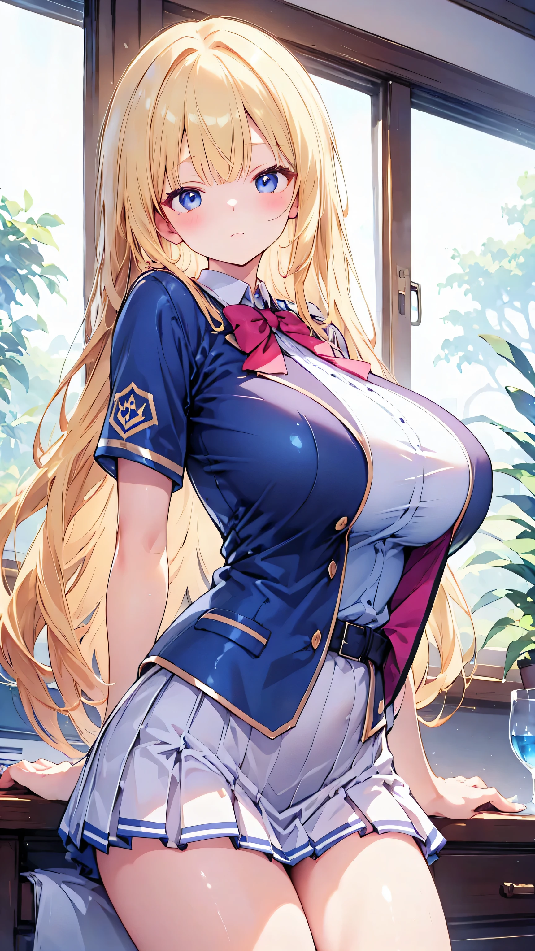 super huge breasts:2.0,super big breasts:2.0,,Student Uniform