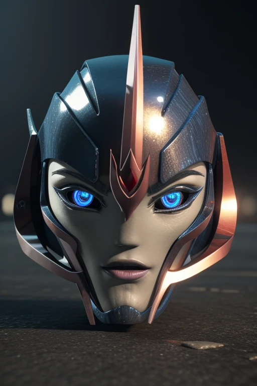 (masterpiece, best quality:1.2), arcee (transformers prime), 1girl, mecha, solo, robot, blue eyes, autobot, no humans, blue lips, science fiction, glowing, realistic, (professional 3d render:1.3) , (disembodied head)most beautiful, best artwork in the world, Features detailed and shiny, Fantastic location, cinematic professional modelling environment, ((outdoors)), 8k unity render, cinematic lighting, Detailed, (vibrant, photograph realistic, Realistic, Light, Bright, Sharp focus, 8K), (((disembodied head)))laying on the ground