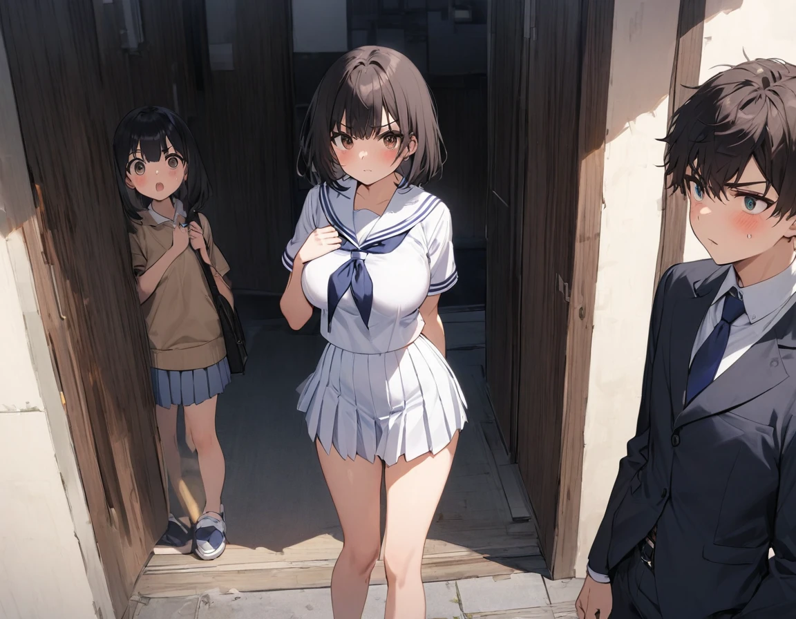 With 3 people, Three Girls, Onodera Kosaki, Pussy,Cyber City, Nipples, Sailor suit,smile, , sketch, got it,, 2D, Anime Coloring,, Jagged lines,Nipples,,Pussy,Middle school students,,shareを開く,share,Small breasts,