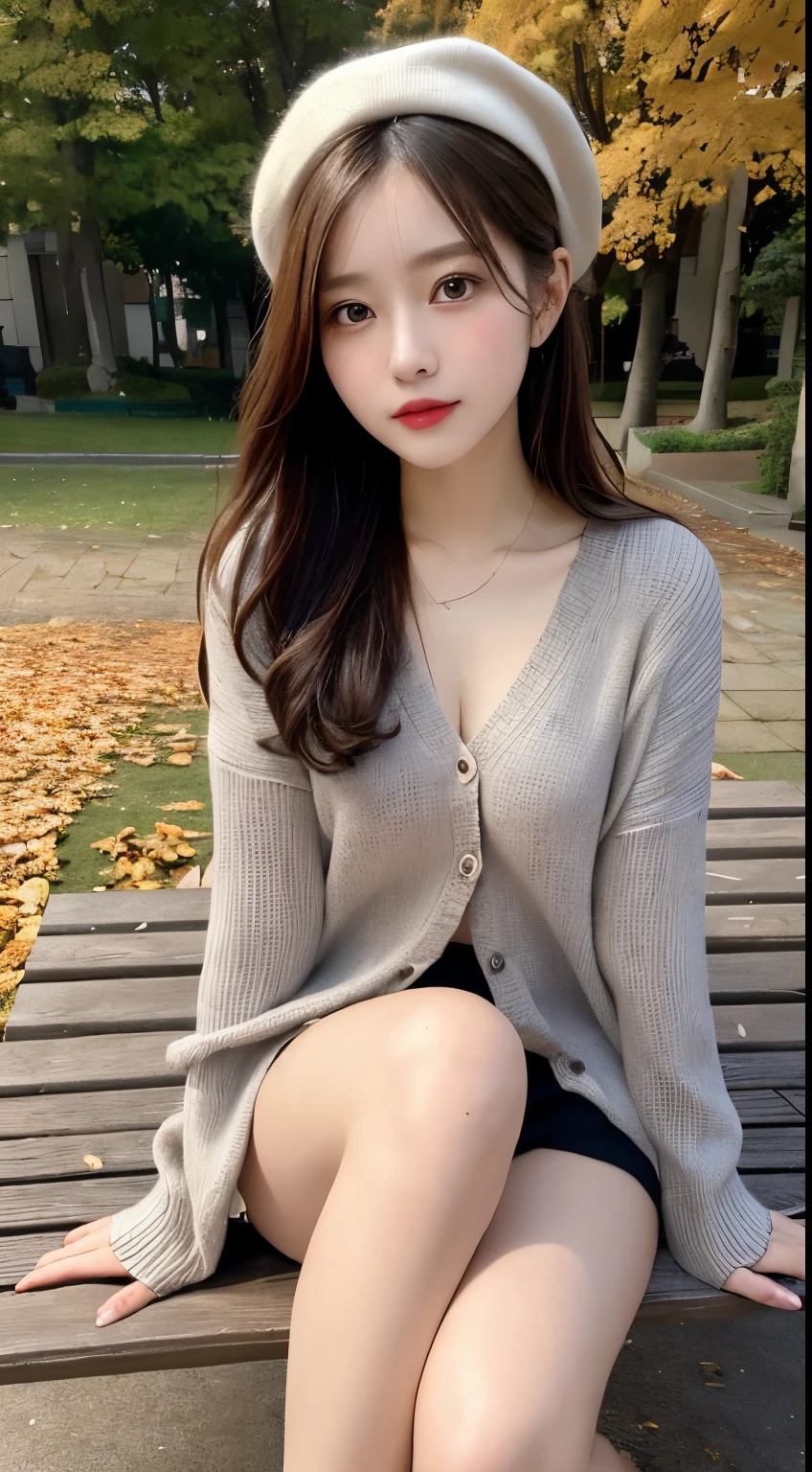 (top-quality、in 8K、Photorealsitic:1.6、超A high resolution)、Natural light、1little girl、24 year old、Height 1.7m、delicated face、An ultra - realstic face、photos realistic、Beautiful Japan model、Brown eyes、Slender style、Dynamic angles、dynamicposes、(Yuki's Face)、Gorgeous long-haired、Beautiful wavy brown hair、(Smaller chest;1.4)、(narrow waists:1.2)、Thin leg、long legged、Fashionable、(((Extremely short cropped T-shirt、Below the nipples on the chest are visible)))、(((Short cardigan、Cardigan with sheer three-quarter sleeves、Long pencil skirt up to the ankle、Slit to the groin on the side)))、Neon colored high heels、full bodyesbian、Ecstatic look、View here、(((Neon colored underwear)))、crouching down、gal.safetensors。
