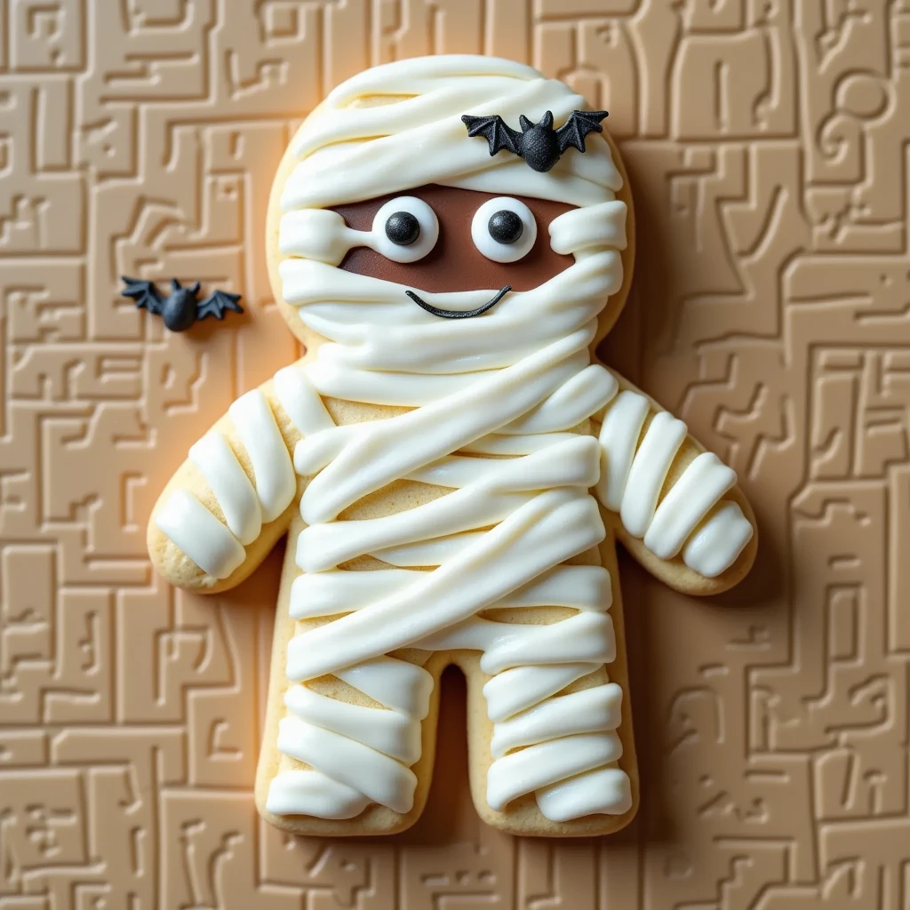 (masterpiece, best quality:1.2), icing cookie, Halloween, mummy, icon