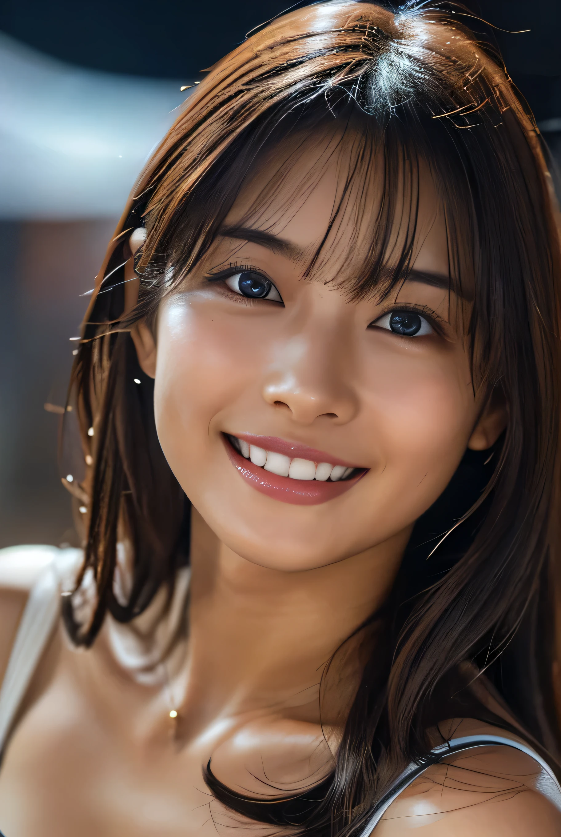 masterpiece,best quality,(Japanese ),((Beautiful girl)),cleavage,indoor,(perfect body beauty:1.2),(shy smile),beautiful teeth,