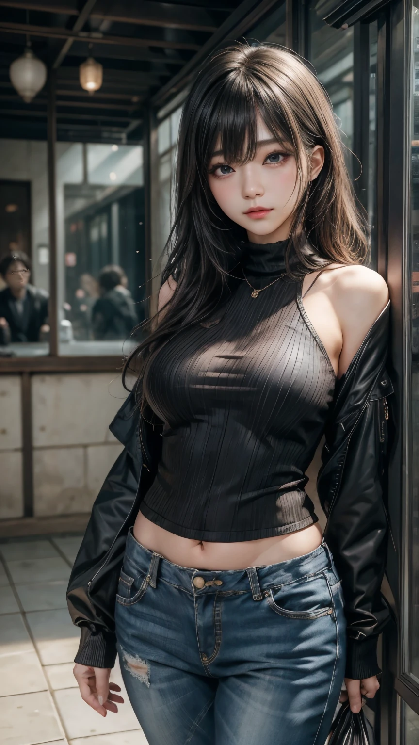((best qualtiy)), ((tmasterpiece)), (the detail:1.4), 3D, A beautiful cyberpunk female image,HDR(HighDynamicRange),Ray traching,NVIDIA RTX,Super-Resolution,Unreal 5,Subsurface scattering、PBR Texture、post-proces、Anisotropy Filtering、depth of fields、maximum definition and sharpness、Many-Layer Textures、Albedo e mapas Speculares、Surface Coloring、Accurate simulation of light-material interactions、perfectly proportions、Octane Render、Two-colored light、largeaperture、Low ISO、White balance、the rule of thirds、8K RAW、1girll,City park shooting,Tilt view,full bodyesbian;1.5,Twist braids,Lingerie with a slinger,Denim super shorts,