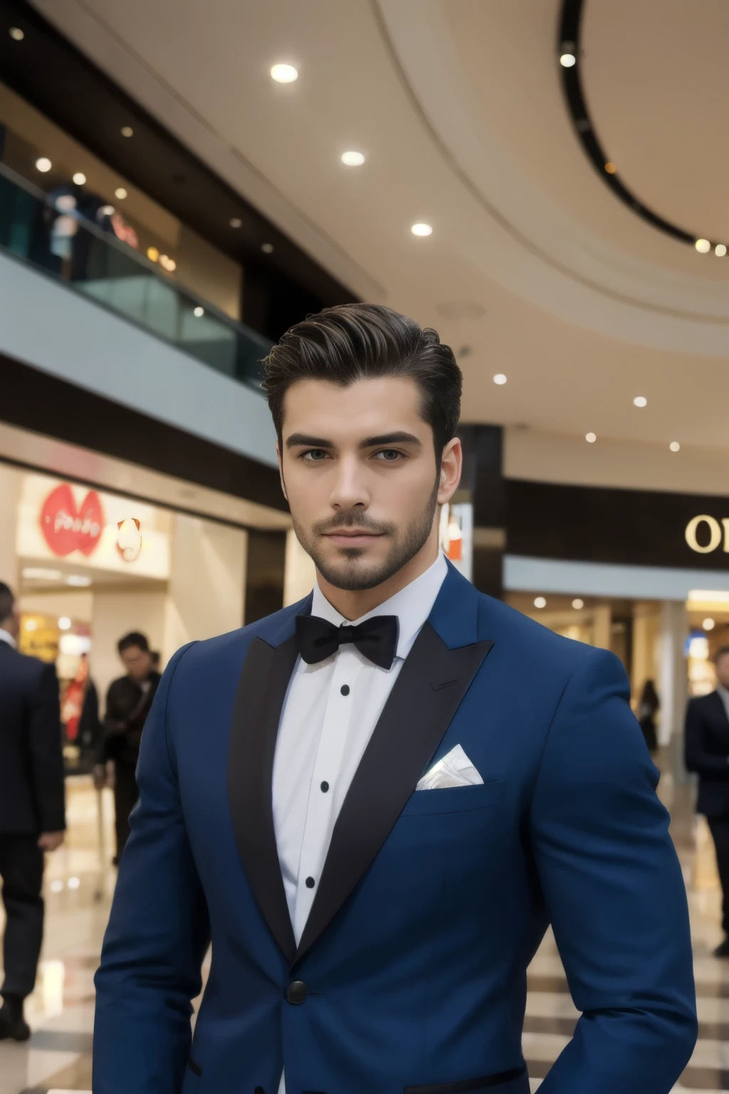 portrait of handsome men ,mall