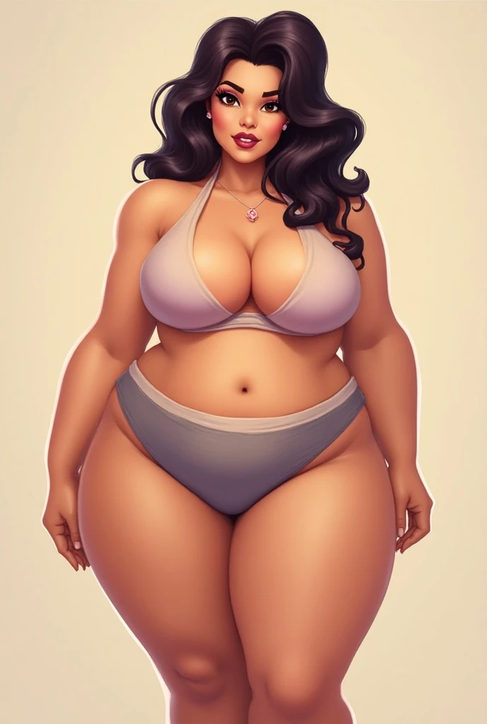 housewife、sprint,sex slave,fat and oily fighter,sprint,dirty talk, dressed in a dark blue t-shirt and a white bikini, black hair with a bun, Sowing press,50 years old,(​masterpiece, best qarity:1.2), 1ガール, alone,standing upright_to divide,big boob,、great butt、 ,muscular、busty,hentai, full body. legs fat.