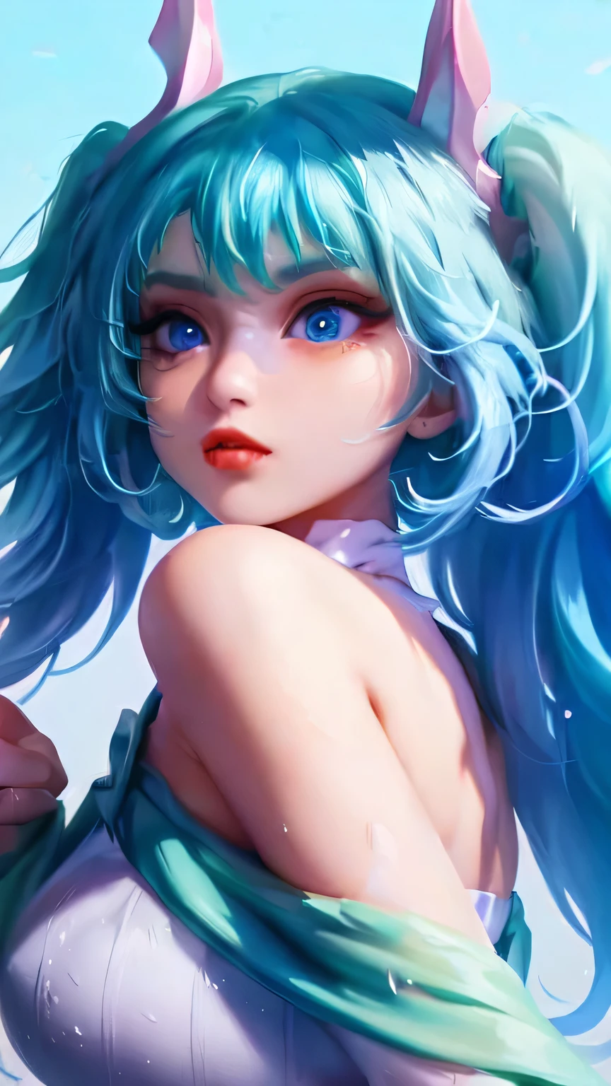 masterpiece, best quality, highres, solo, yuri, purple eyes, blue hair, hair between eyes, hairclip, Rnatin, (crown, ruined \(league of legends\)), glowing, glowing eyes, green eyes, scavenger junkyard, mountains of discarded items, resourceful individuals, hidden treasures,
