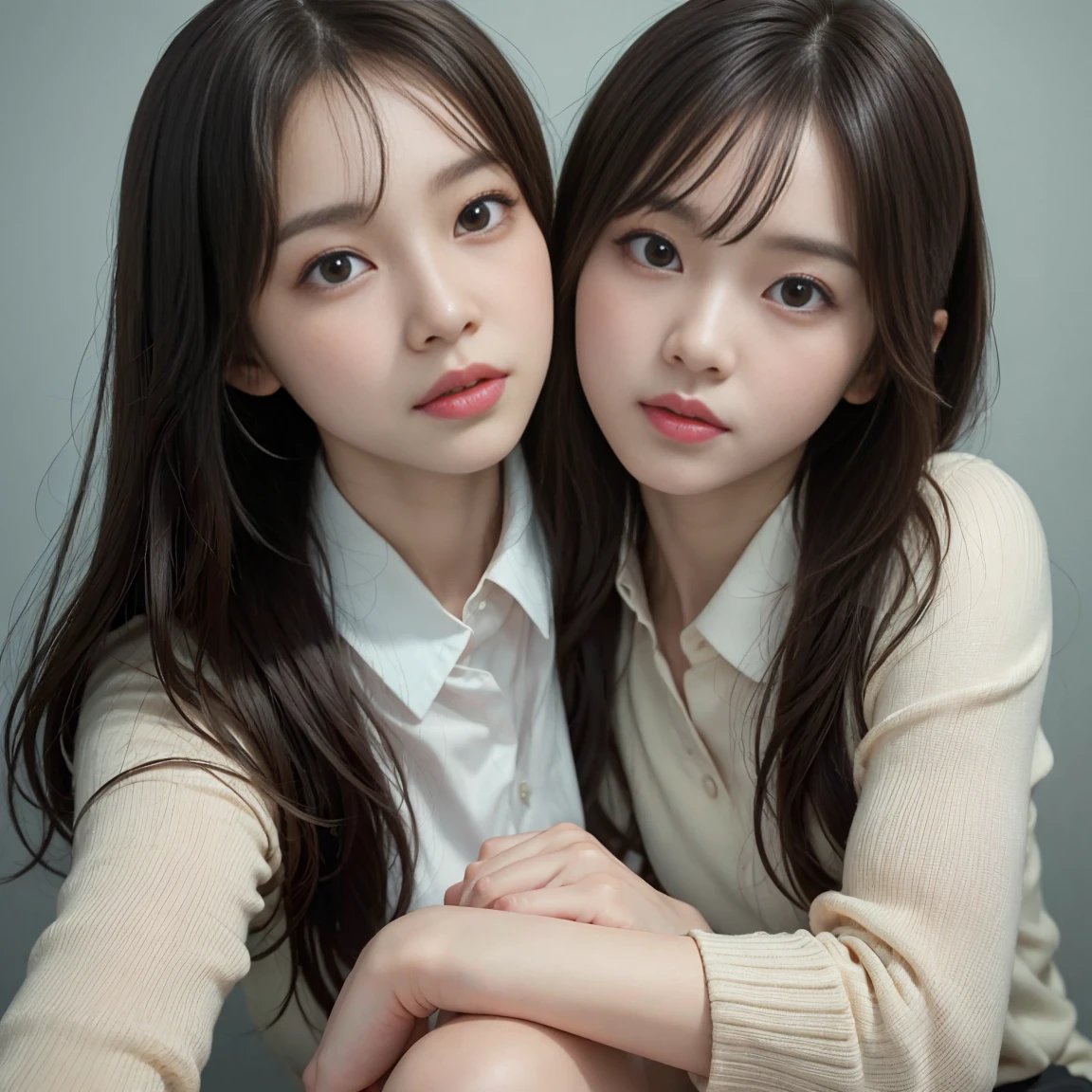 ulzzang-6500-v1.1, (Raw photo:1.2), (Photoreal), (genuine:1.4), (muste piece:1.3), beautiful women, Female college student, masterpiece, 90's vibe, Classic Look, highest quality, super detailed, photo-realistic, shining eyes, detailed face, clavicle, beautiful eyes, black eye, detailed eyeshadow, black hair, lip gloss, pink lip, Makeup, (Charm:1.5), sharp focus, clear eyes, hunter's eyes, eyelash, full body, (wavy hair:1.1),(short hair:1.3), nsfw, light pink nipples,(election of pink nipples:1.2), spread legs, squatting, pussy focus, cameltoe, spread pussy wide, vaginal fingers, pubic hair