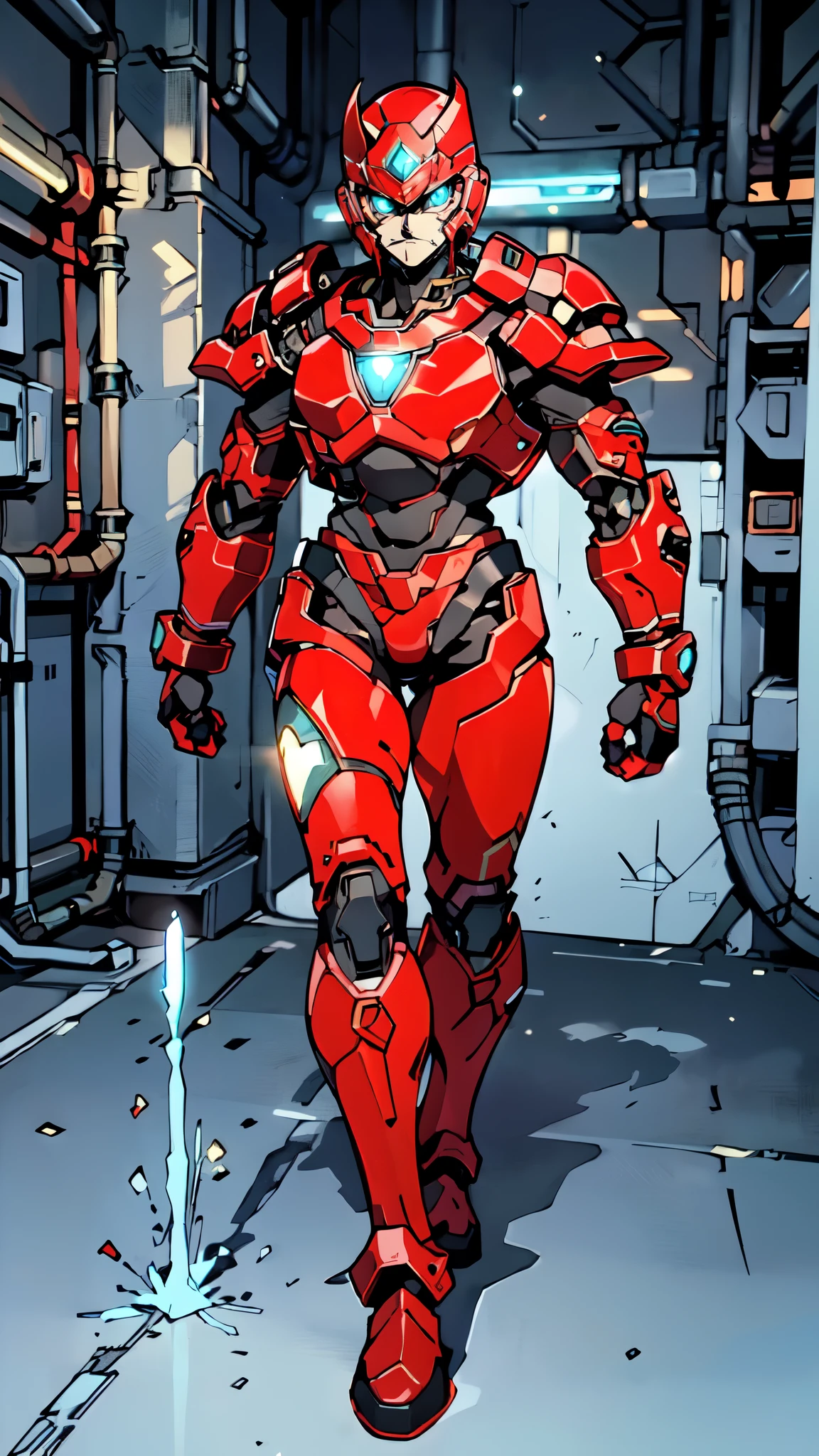 (masterpiece:1.5, best quality:1.5, extremely delicate:1.5), ((male:1.5)), Biomimetic humanoid Mecha, green eyes, fully enclosed shoulder guards, matching arm and leg guards, gemstone, full body, full armor, the design balances heavy with agility, organic biotech armor, (the color scheme is primarily Golden and Red with Black and White accents, concept Inspired by Ninja, glowing eyes, the armor glows), standing, floating high above the futuristic sci-fi city, a finely crafted Super robot in anime style, exquisite and mature art style, metallic, dramatic, high definition, highres, ultra-detailed, ultra-fine painting, professional, anatomically correct, symmetrical face, extremely detailed eyes and face, high quality eyes, creativity, RAW photo, UHD, 32k, Natural light, cinematic lighting, (masterpiece-anatomy-perfect:1.2)