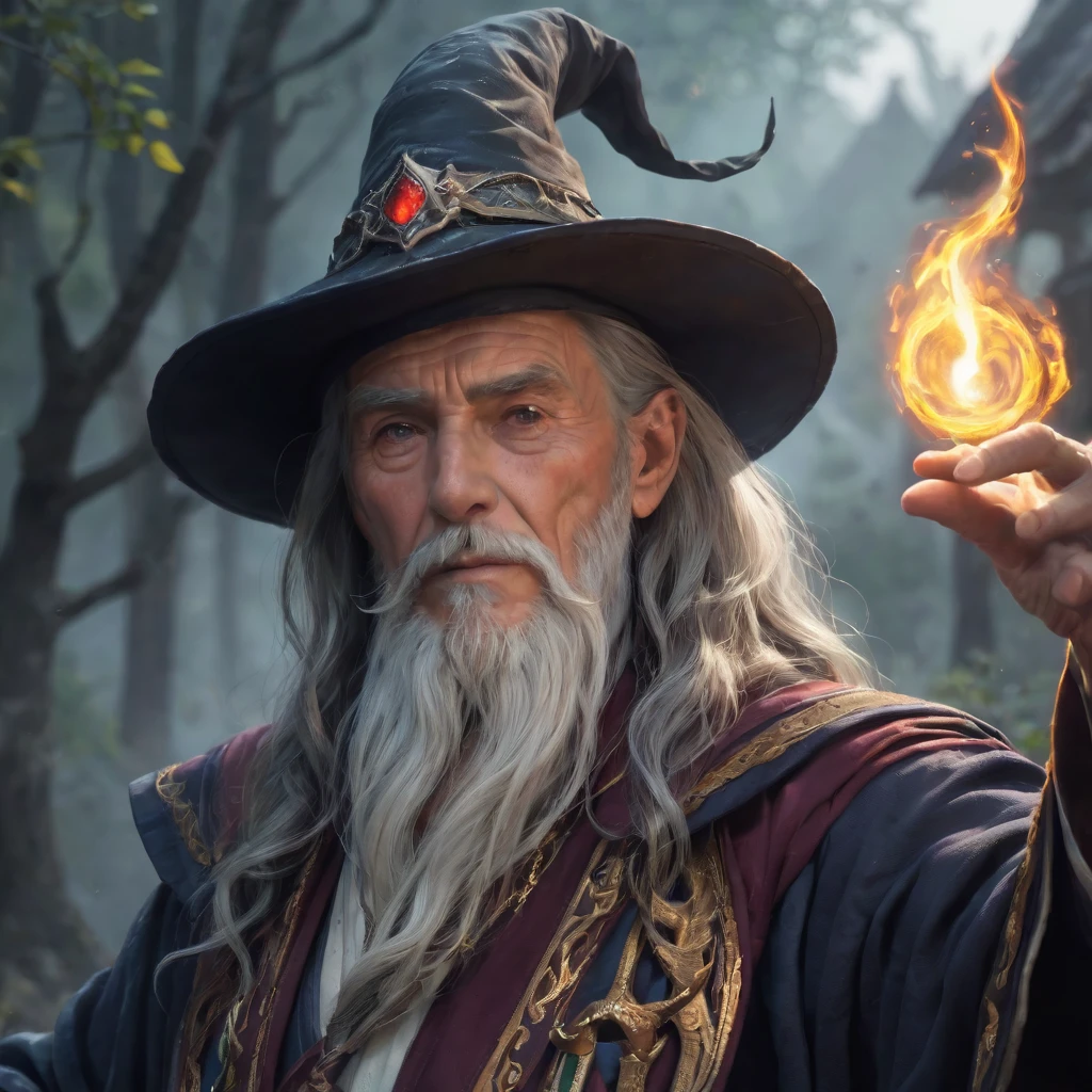 Old male sorcerer