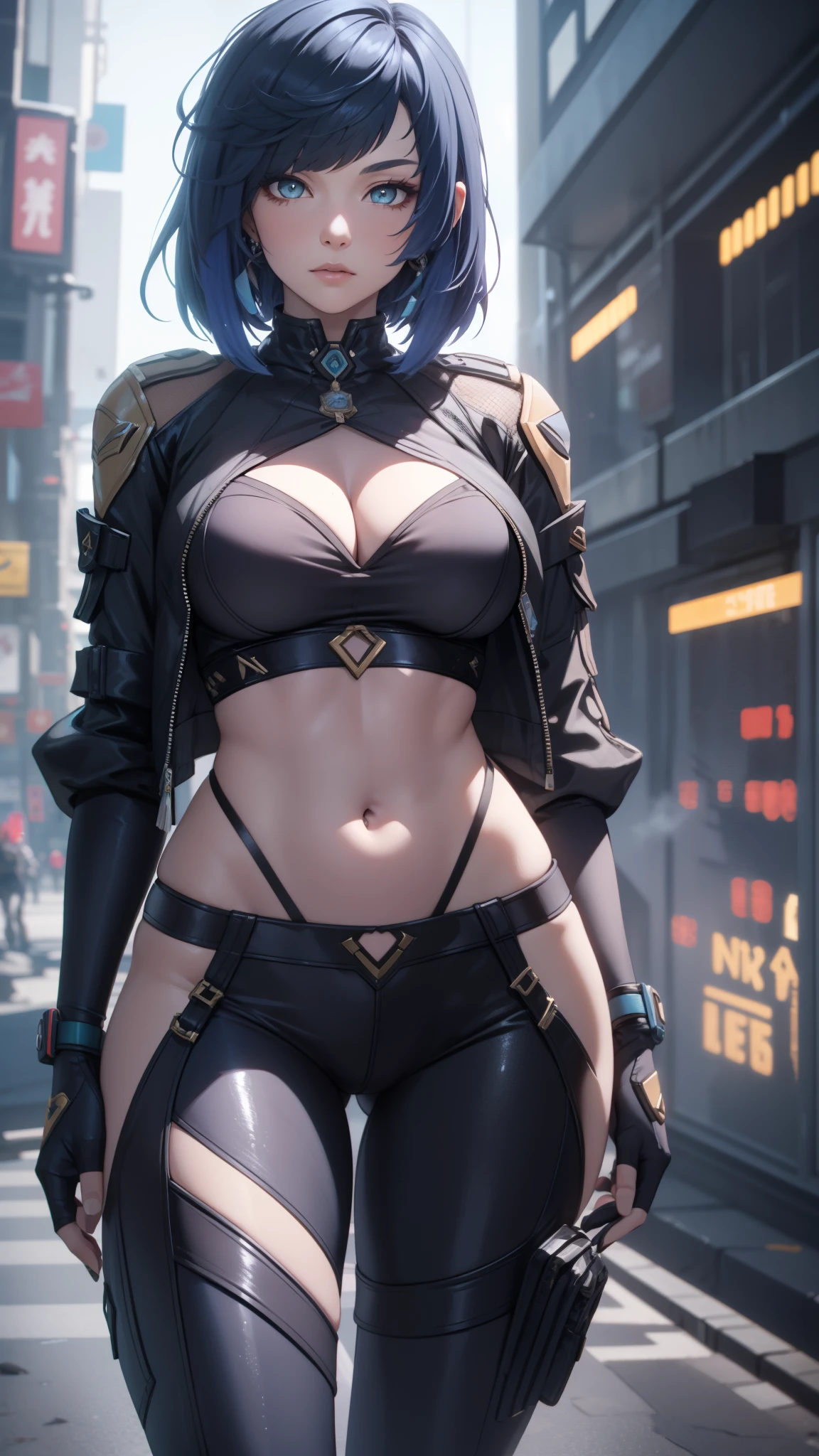girl spacepunk,(((1girl))),((cute and beautiful black haired girl)),
(large breasts:1.4),saggy breasts,(((black wavy hair:1.35,absurdly long unkempt hair,messy hair,colored inner hair,ear breathing))),(((purple_eyes:1.3))),intricate eyes,beautiful detailed eyes,symmetrical eyes,((fat)),(((lustrous skin:1.5,bright skin: 1.5,skin tanned,shiny skin,very shiny skin,shiny body,plastic glitter skin,exaggerated shiny skin,illuminated skin,wet legs))),(spider lower abdomen,narrow waist,wide hip,athletic body,inflated legs,delicate detailed fingers,detailed body,human hands,(detailed face)),
cute,slutty,erotic,((nsfw)),
zettai ryouiki,revealing clothing,show skin,(wearing a mechanical space body armor:1.3,micro armor bikini,bare legs),with micro clothes,almost totally naked,with little clothing,tiny thong,generous neckline,(((wet clothes,intricate outfit,intricate clothes))),
dynamic pose:1.0,embarrassed,(centered,scale to fit dimensions,Rule of thirds),
cyberpunk city by the ocean at night, with bright neon signs and dark stormy clouds and puddles, scenery:1.25,
artistic photography,(photography taken by sldr),highres, sharp focus, (ultra detailed, extremely detailed), (photorealistic artwork:1.37),(extremely detailed CG unity 8k wallpaper),((synthwave background theme)),(((vibrant colors))),(intricate background),(masterpiece),(best quality),