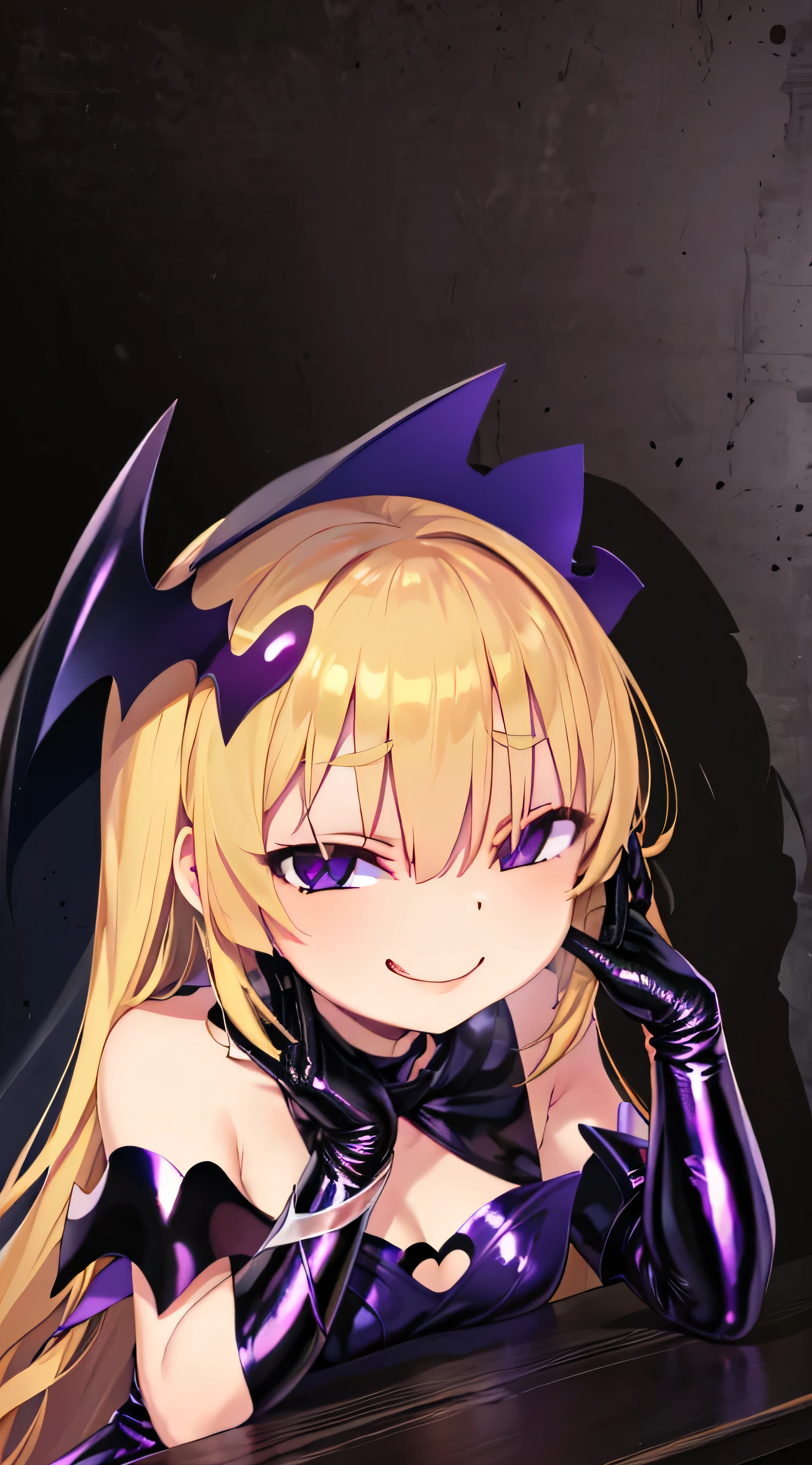 (Front Focus),(In the Dark:1.6), (masterpiece, Highest quality, Highest, , sexy, Excited, , Healthy and strong, thin body, Fuller lips, , Official Art, beautifully、Midea:1.2), Game CG, Highly detailed and realistic CG, colorful, masterpiece, Highest quality, Jewel-like eyes, One Girl, alone, , Shiny Hair, Very long straight hair, , thin, Thin legs, Magical Girl, Black magic dress, Layered mini skirt, Panty shot, Black Pants, Magic Boots, Absolute territory, iris, Hollow Eyes, Clevis, black Elbow rest gloves, , Green, smile, Zigeye, close, Half-open eyes, tsurime, From a viewpoint, Highest quality eyes, Sharp Teeth, Tsundere, Standing, Contrasting, bully, Conceit, Open your mouth, teeth, Sticking out tongue, (Sharp focus:1.2),bad face,,,Two Hands,Two legs,Five fingers,Evil Background,Elbow rest gloves,, Evil smile, Demonic Aura (Shiny fabric:1.5),Evil Darkness,Sadistic smile,Black knee socks,shiny latex Elbow full gloves,Shaded face (eyes in shadow)(Very detailed)), (shape), ((Very delicate and beautiful)), , cloudy null, CG Style, One-sided black wing,Dark Shadow Face,Sadistic smile,Malice,Contempt,smile,black,,Perfect body,,Perfect Face,A somewhat crazy smile and a powerful black aura,(Dark and scary atmosphere,Gothic Fashion,Dark colors),(Shrouded in darkness, black background, shadow, Extreme darkness:2.0),Dark Energy
