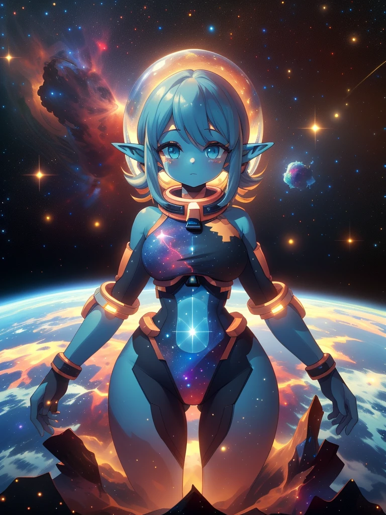 score_9, score_8, score_7, Masterpiece, Hyper detailed, Best quality, UHD, Ultra high resolution, (32K), (Point of view:1.5), (Random poses), (((3D))), (Close up:1.5), (1girl), Breasts, (Her skin made of Nebulae, Nebula style skin:1.5), (A celestial deity made out of nothing but nebulae that has lived in outerspace all her life since the begining of the universe:1.5), Voluptuous, Sexy, Curvy waist, (Wide hips:1.5), (Slim waist:1.5), (Long elf ears:1.5), (Nebulae eyes, Longeyelashes), (Long Nebulae hair), (Celestial being emerging from a Nebulae in deep outer space:1.5), martius_nebula, AGGA_ST009