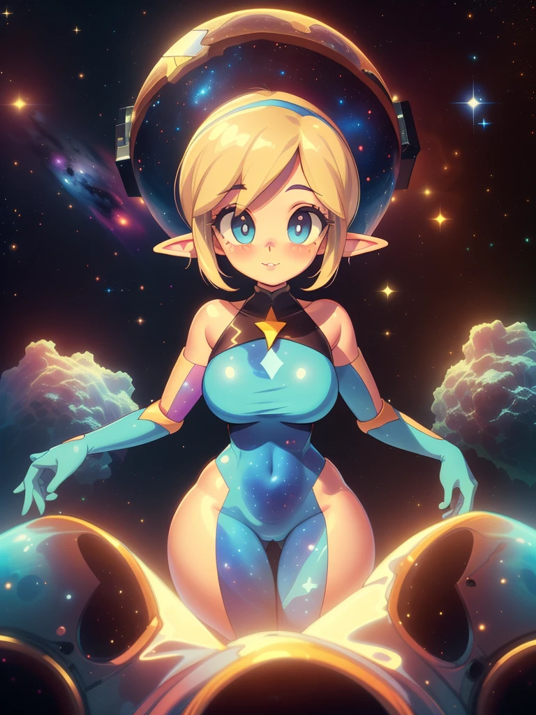 score_9, score_8, score_7, Masterpiece, Hyper detailed, Best quality, UHD, Ultra high resolution, (32K), (Point of view:1.5), (Random poses), (((3D))), ((Close up)), (1girl), Breasts, (Her skin made of Nebulae, Nebula style skin:1.5), (A celestial deity made out of nothing but nebulae that has lived in outerspace all her life since the begining of the universe:1.5), Voluptuous, Sexy, Curvy waist, (Wide hips:1.5), (Slim waist:1.5), (Long elf ears:1.5), (Nebulae eyes, Longeyelashes), (Long Nebulae hair), (Celestial being emerging from a Nebulae in deep outer space:1.5), martius_nebula, AGGA_ST009, (Powerpuff Girls art style:1.4)
