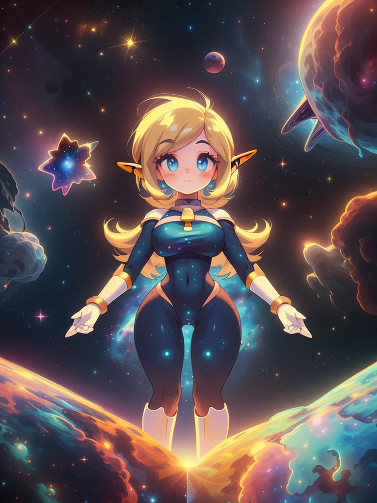 score_9, score_8, score_7, Masterpiece, Hyper detailed, Best quality, UHD, Ultra high resolution, (32K), (Point of view:1.5), (Random poses), (((3D))), ((Close up)), (1girl), Breasts, (Her skin made of Nebulae, Nebula style skin:1.5), (A celestial deity made out of nothing but nebulae that has lived in outerspace all her life since the begining of the universe:1.5), Voluptuous, Sexy, Curvy waist, (Wide hips:1.5), (Slim waist:1.5), (Long elf ears:1.5), (Nebulae eyes, Longeyelashes), (Long Nebulae hair), (Celestial being emerging from a Nebulae in deep outer space:1.5), martius_nebula, AGGA_ST009, (Powerpuff Girls art style:1.4)
