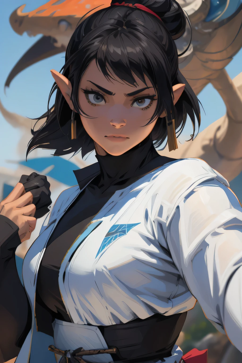 a close up of a cartoon of a woman with a jacket on, by Yoshihiko Wada, style of masamune shirow, by Masamune Shirow, artgerm and james jean, inspired by Masamune Shirow, krenz cushart and artgerm, by Otomo Katsuhiro, artgerm and lois van baarle