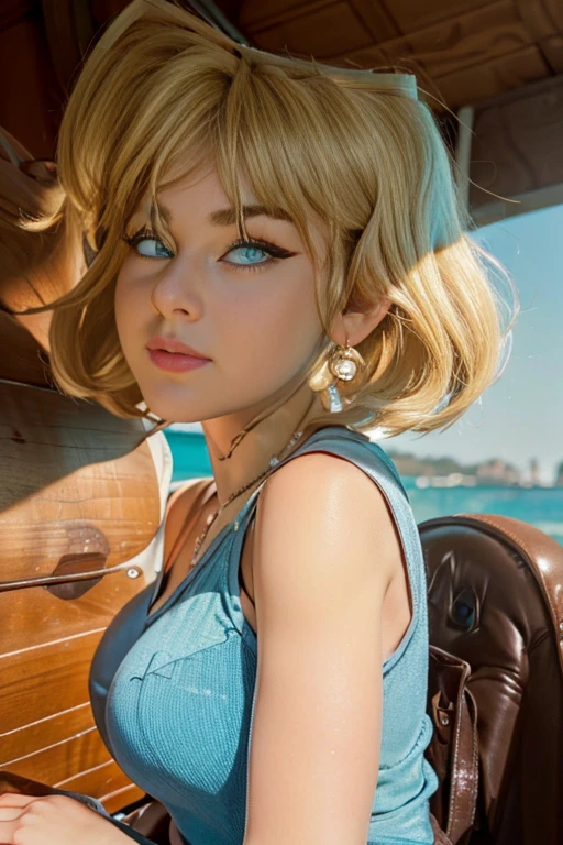 (The best quality, 4k, 8K, High Resolutions,  masterpiece :1.2),  Ultra detailed, detailed face, Detailed lips and eyes......, nice makeup , attractive appearance, expressive face, realistic,
TO BREAK  Loud ,beautiful caucasian woman with shoulder length messy wavy blonde hair,short blonde hair , brown eyebrows,  Big blue eyes, light skin, slim and athletic, hair covering one eye,
TO BREAK (horse riding), (dynamic pose), cute outfit  ,nice smile,  Soft sunlight illuminating the scene, Subtle movement of the wind in the hair, cheerful expression, gloomy atmosphere, suave, Natural lighting that emphasizes your features......, Subtle shadows that add depth and dimension to the image......, ( teenager) , posing sexy , nice makeup ,  red lips , blue eyeshadow , cuerpo completo , modelo 18 year old teenager , 18 year old teenager , Lori Loud , cute outfit