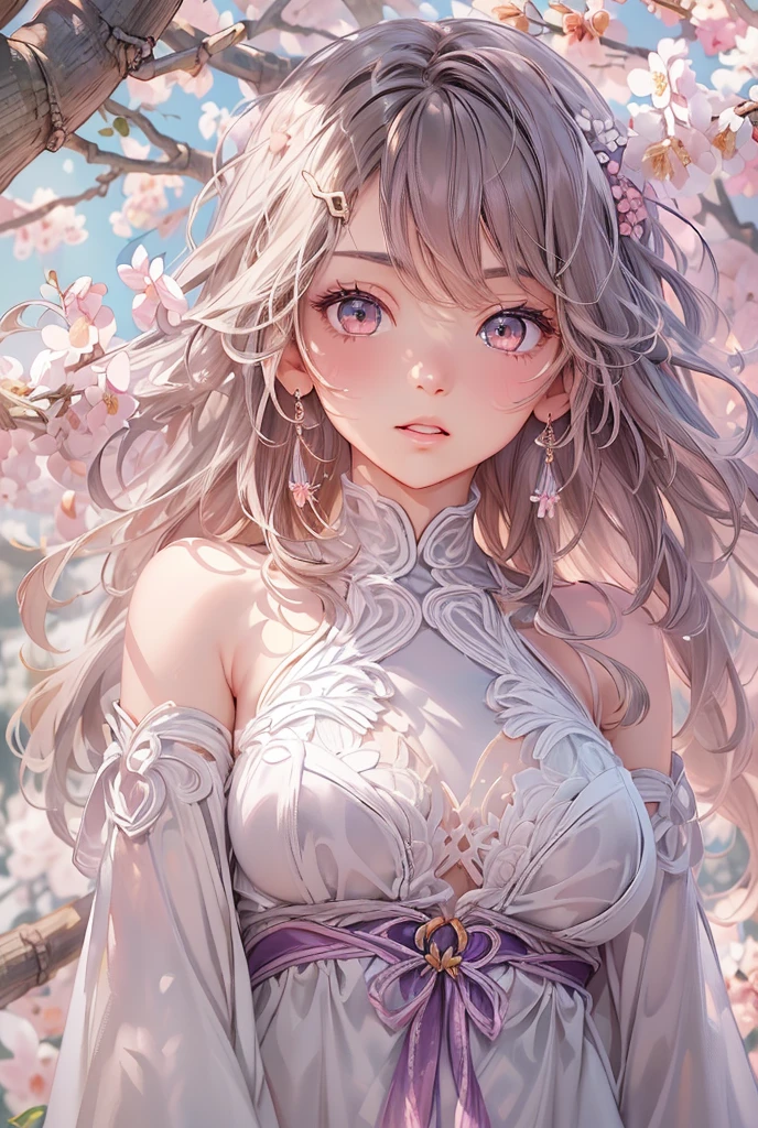 best quality:1.5), (ultra-detailed:1.5), (()), ((best quality)), (high resolution), (illustration), (an extremely delicate and beautiful), (ultra detailed beautiful face and eyes), 1girl, leaning forward sharp focus, ray tracing, 1girl, silky hair, multicolored hair, Whitehair(innercolorCherryblossom )background(sakura tree, day light), eye color(White pink, high definition,)inner eye (sakura),volumetric lightning, super_long_hair、have a weapon(katana)、naked looking_all(score_9:1.2), (score_8_up:1.2), (score_7_up:1.2),solo,Perfect anatomy,(one cute girl:1.3),(Line art:1.3),(Soft atmosphere:1.3),perfect anatomy,(A soft anime-style image capturing a delicate and ephemeral atmosphere),Enhance the anime screencap by adding a watercolor background, further elevating the dreamy and ethereal aesthetic. This scene, now rendered in 16k wallpaper resolution, merges the delicate beauty of the girl with pale skin and natural hair with a soft, lush watercolor landscape.The natural big breast  ,super intricately designed transparent super dress armor and her captivating eyes are set against a backdrop that mimics the fluid, blending colors of a watercolor painting, adding a layer of artistic depth and emotion. The perspective from above at a dutch angle, combined with the watercolor effect, creates a composition that feels like a floating, dream-like world, glowing aura around her are now part of a canvas that blends reality with imagination, inviting the viewer to step into a tranquil world of soft hues and poetic beauty, all encapsulated within a serene, BREAK,(best quality:1.3),(best masterpiece:1.3),(very aesthetic:1.2),(absurdres:1.2),newest,(intricate details:1.2),ai-generated,absurdres extremely detailed CG,depth of field,dynamic angle,dynamic pose、groin、
muscular female, fit, abs, leg muscles, arm muscle、