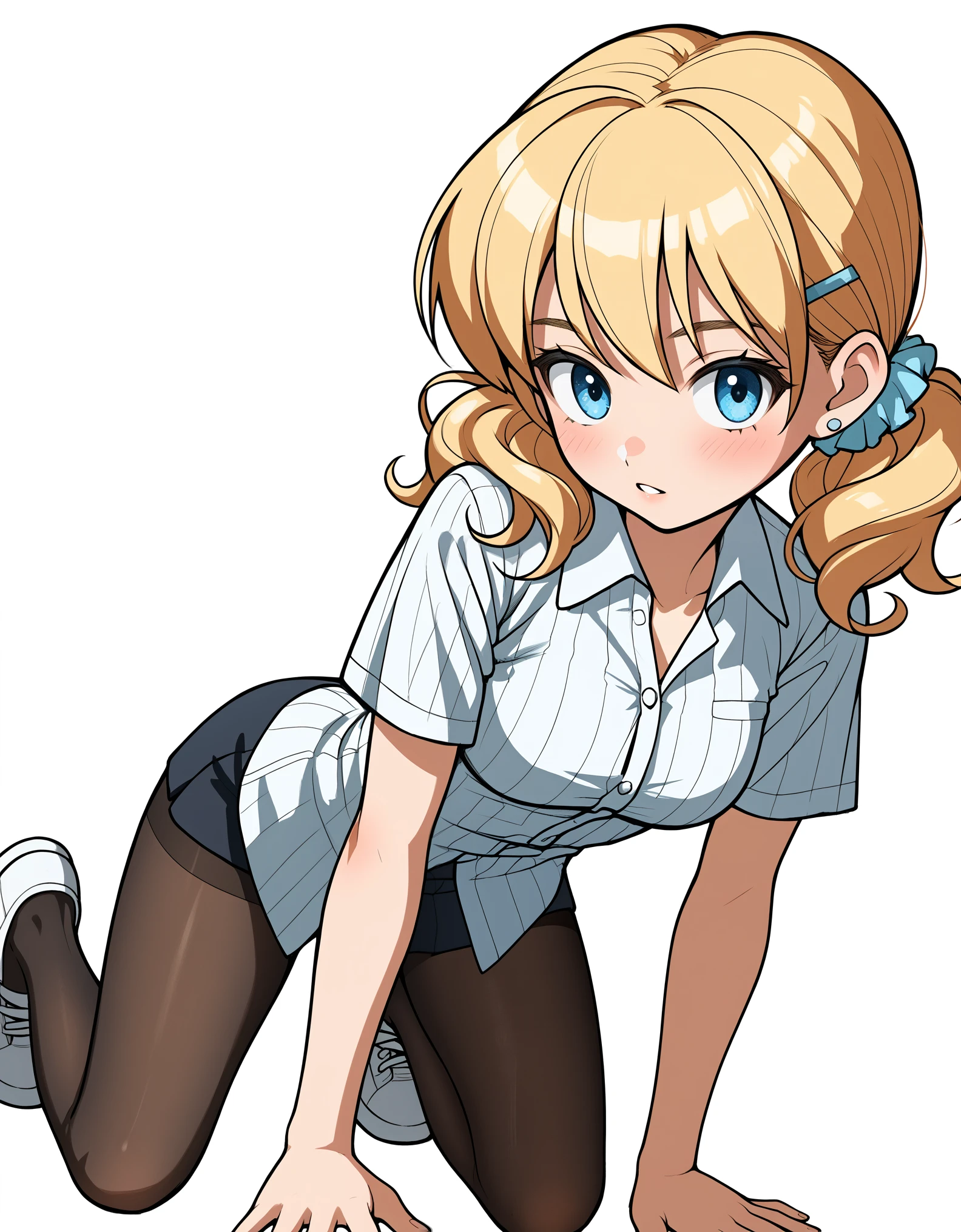 score_9, score_8_up, score_7_up, source_anime, BREAK
1girl, solo, button-down-shirt, ribbed-pantyhose, anne boonchuy