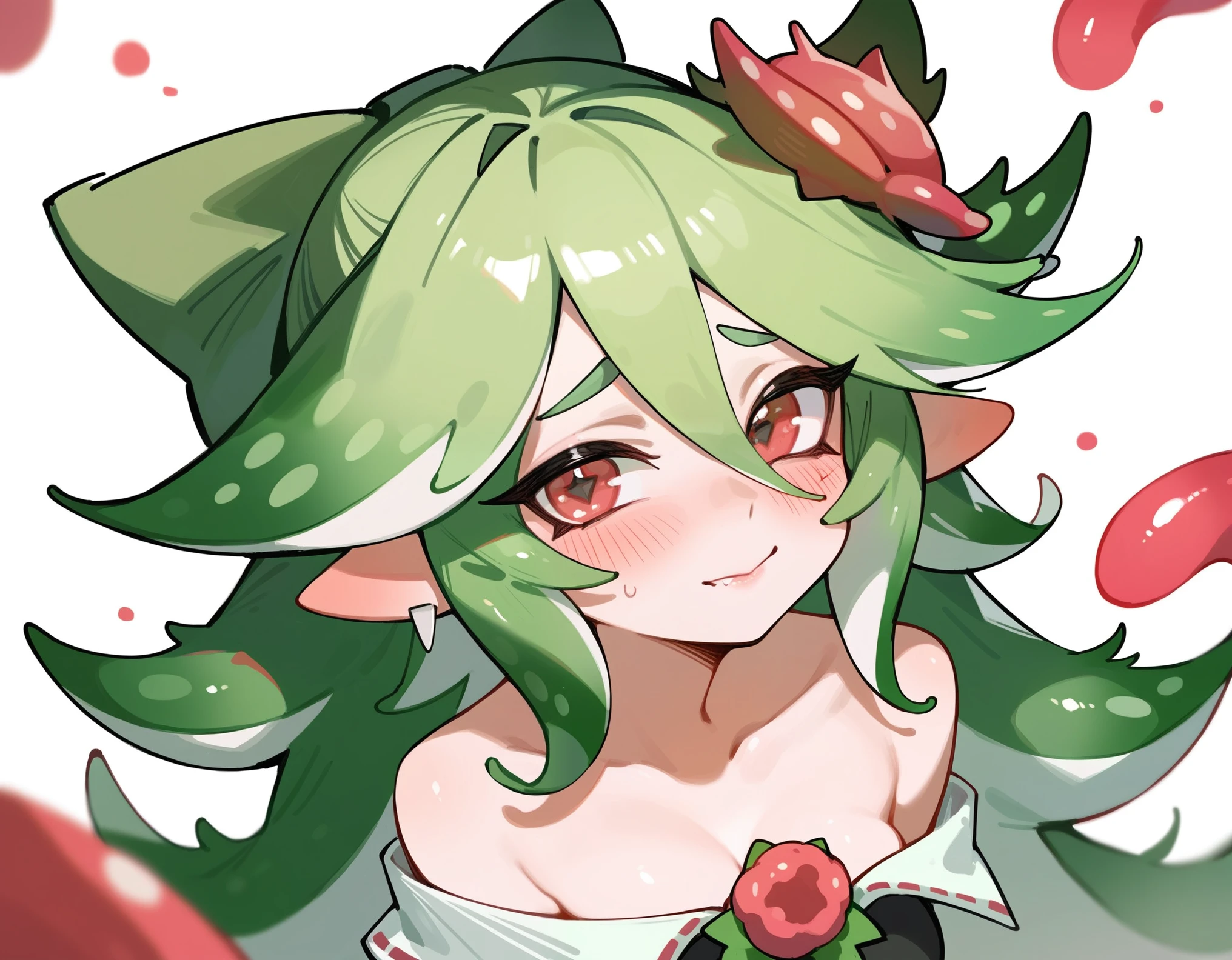 Utsuho from Splatoon, Blushing, Sexy face, I&#39;m in pain expression, Sweating, naked, tears, Drooling, Eyes are hearts, Painful face, Trembling, Sticking out tongue, I&#39;m in pain, Climax