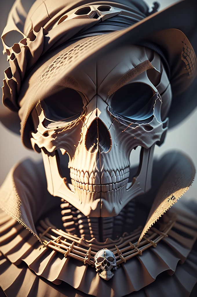 masterpiece，（ best quality ），Skeleton Head，skull close-up ,  fantasy skull ， crystal textured skull