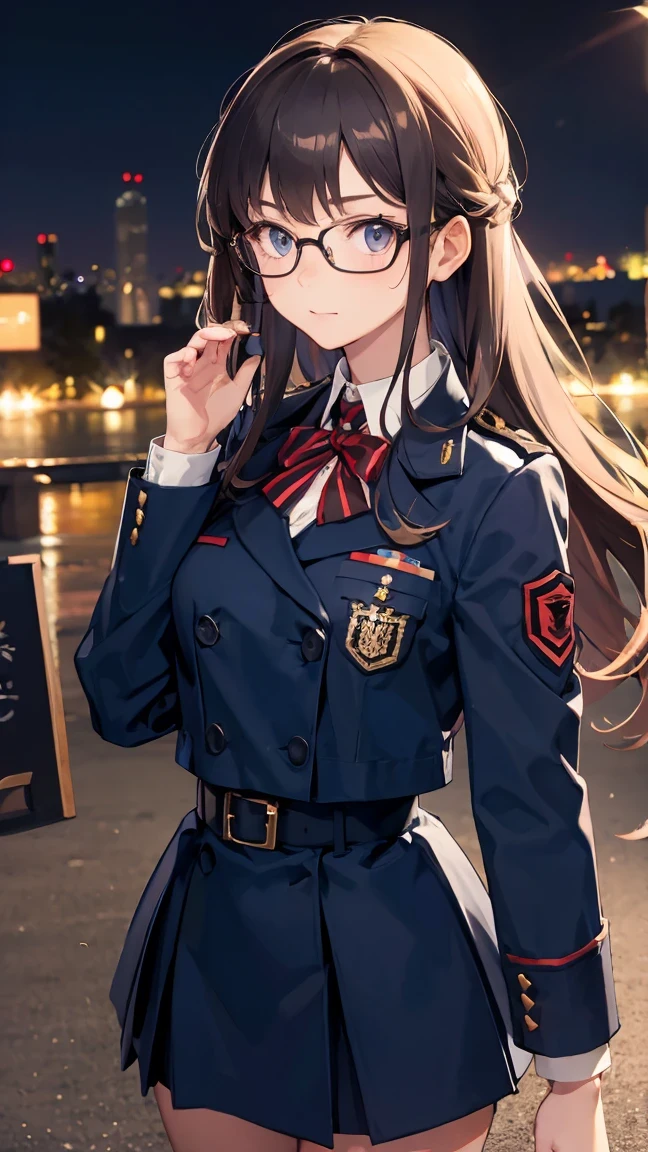 uniform、soldier、Glasses、Beauty、Cool