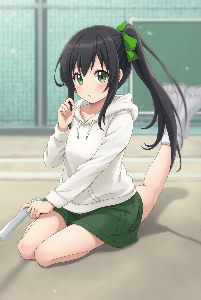 high quality、woman、Sailor suit、skirt、Green ribbon pants、Panties in full view、Erotic