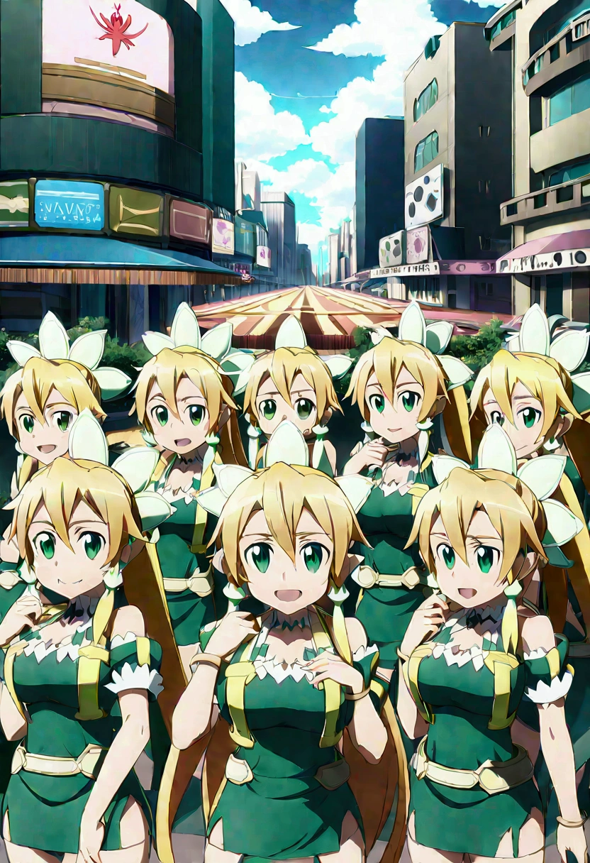 ((( leafa \(terraria\), sword art online))), masterpiece, best quality, very aesthetic, absurdres, anime artwork, anime style, key visual, vibrant, studio anime, highly detailed, large breasts(((An infinite number of girls with the same face and the same figure)))(((cloned face)))
(((similar identical twins)))
All the girls have the exact same face, The two have the same face and figure, as if they were mirror images