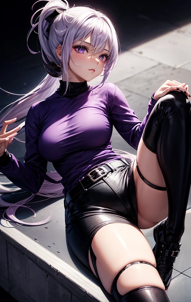 (Highest quality,4K,High resolution,masterpiece:1.2), (Ultra-detailed), (Slender beauty)(7)(thunder:1.3) (Dynamic Art), (looking at the camera) (Dragon Ball Z setting), (The whole body is visible)(Vision:1.8), (Realist,photoRealist,photo-Realist:1.37), (High resolution,High resolution), (Portraiture), (Vibrant colors), (Long legs), (A noticeably elongated face), (Wide range) (Hermosos Fine grain), (Beautifully detailed lips), (Very detailed目と顔), , Bright eyes Dynamic angles and postures, Sweatびっしょり, Sweat, (Long eyelashes), (Sharp focus), (Physically Based Rendering), (8 heads,Beautiful female warrior), (Maturn) (Leg spread), (intense), (expression of intense desire), (MBlur), (elegant), (Slim figure:1.3), (Inspired by anime), (Bright light), (Cinema Lighting), (Contrasting colors), (Mysterious atmosphere), (Action-packed scenes), (Unique Look), (impressive), (Reveal costumes), (Exciting),(Deep Eyes),(Fleshy pubic area), (Expressive), (Interesting atmosphere), (Dark blue high socks Magic Mix Real、(RAW Photos:1.2)、(Realistic:1.4)、The beauty of beautiful details Laughter、Big Ass、blonde、((I caee your pants))(Panty shot)Earrings sh Beautiful and detailed、Large file size、Very detailed、High resolution、Transcendental beauty Highest quality、masterpiece、、(Riders jacket))、Very detailed表現, In detail、Very detailed顔のCinema Lighting、1、positive、((Dynamic pose)))、(Lean back:1.2), (Open Stance))、(From below:1.5), (Under the skirt:1.5), Check Pleated Skirt、Sexy upward glance, (Spreyour legs and show me your panties:1.5), (Black see-thrnties:1.5), (Low rise:1.5), (Long hair:1.5), (Healthy Body:1.5), (High leg tiny panties,,,,,,:1.5), (Looks like see-througes :1.3), (Pubic hair is visible:1.5), (Browution:1.5), (Shyness:1.5), (Black long boots:1.5)(Ecstasy:1.5)(orgasm:1.3)