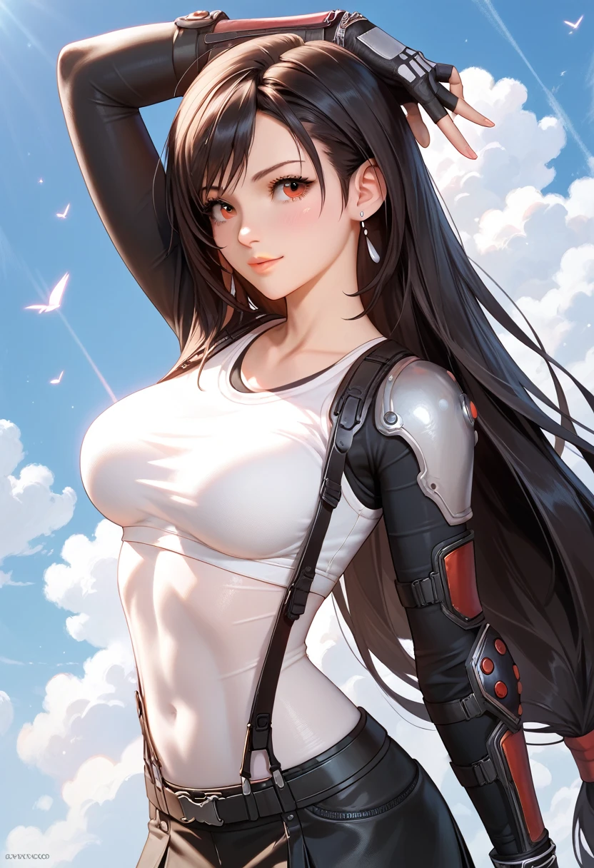 score_9,score_8_up,score_7_up,source_anime,masterpiece,best quality,absurdres,highres,very aesthetic,ray_tracing,
1girl,beautiful face,
Tifa, ff7 ,bodysuit,