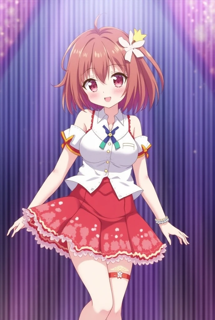 (Masterpiece、Highest quality、Very detailed、4K)、One Woman、(((Arima Kana)))、Red Hair、short hair、Idol