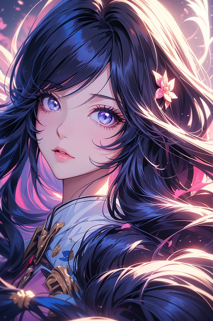 a close up of a drawing of a woman with long hair, anime girl with long hair, long hair girl, ilya kuvshinov with long hair, large eyes and flowing long hair, speedpaint, soft anime illustration, anime portrait, violet long hair, anime style portrait, long hair blue centred, with long dark hair, beautiful anime face, face anime portrait
