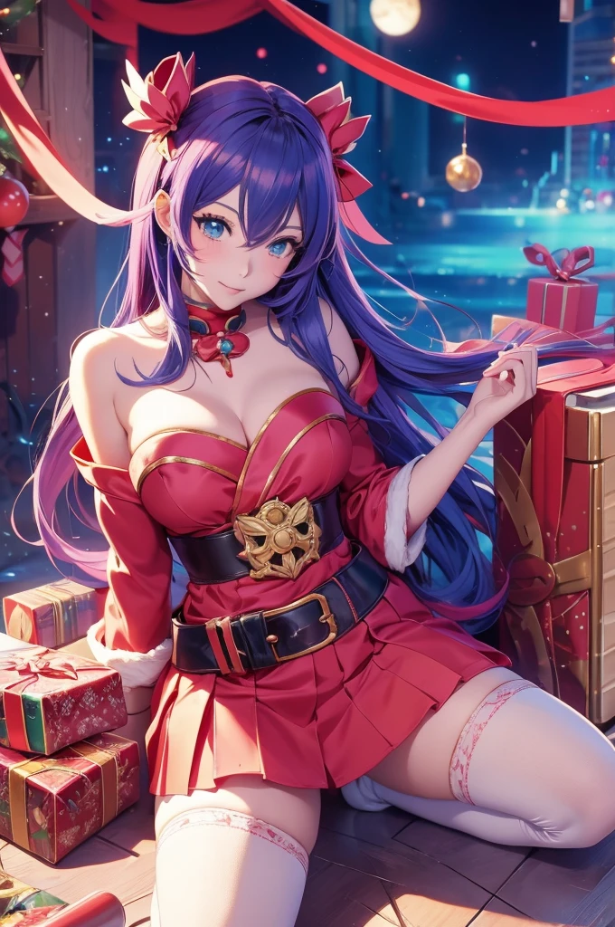 anime girl in santa hat sitting on a pile of presents, seductive anime girl, beautiful anime girl, anime best girl, attractive anime girl, pretty anime girl, (anime girl), anime girl, beautiful alluring anime woman, ecchi anime style, nightcore, beautiful anime girl squatting, cute anime girl, beautiful anime woman, beautiful alluring anime teen
