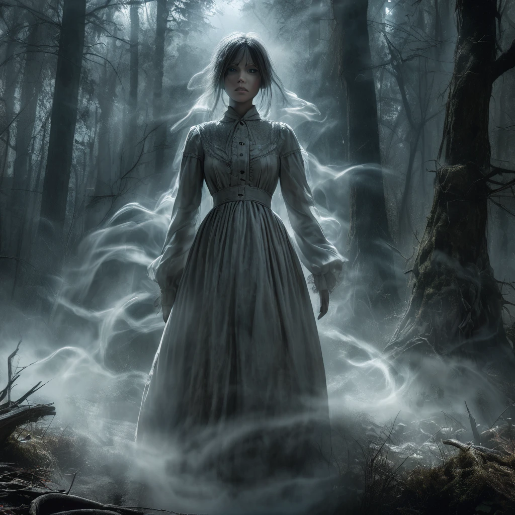 a woman trapped in a perfect spider's web, struggling to break free, detailed face, beautiful detailed eyes, incredibly detailed skin, intricate webbing, dramatic lighting, cinematic composition, dark mood, moody colors, chiaroscuro, digital painting, hyper-realistic, 8k, best quality, masterpiece