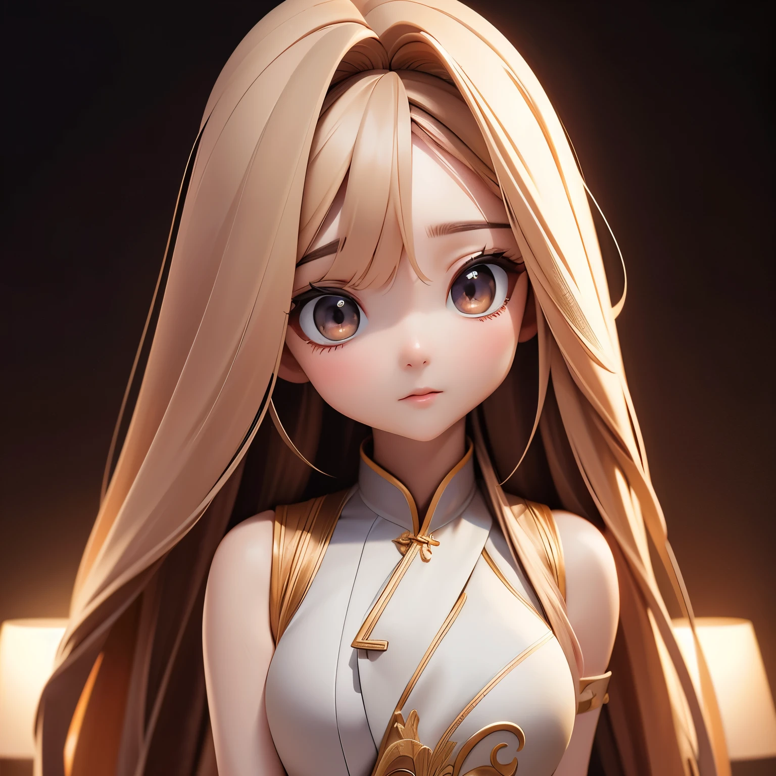 Realistic photos (1 cute Korean actress) Long straight hair , Light makeup, Medium breasts, Long skirt, close up, Canon EOS Clear Facial Features 8K High Resolution, Sharp details, realistic