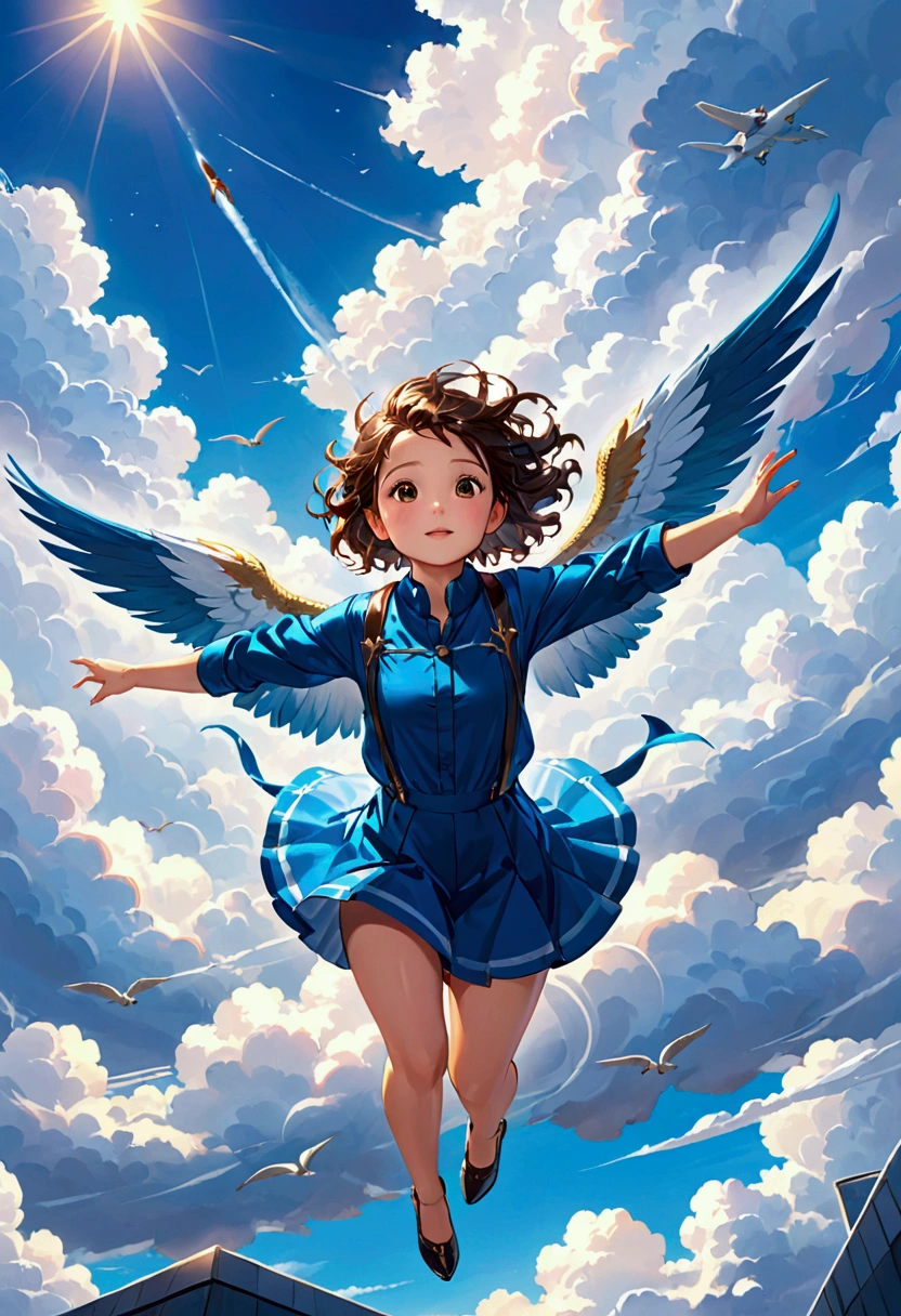 Flying in the sky - SeaArt AI