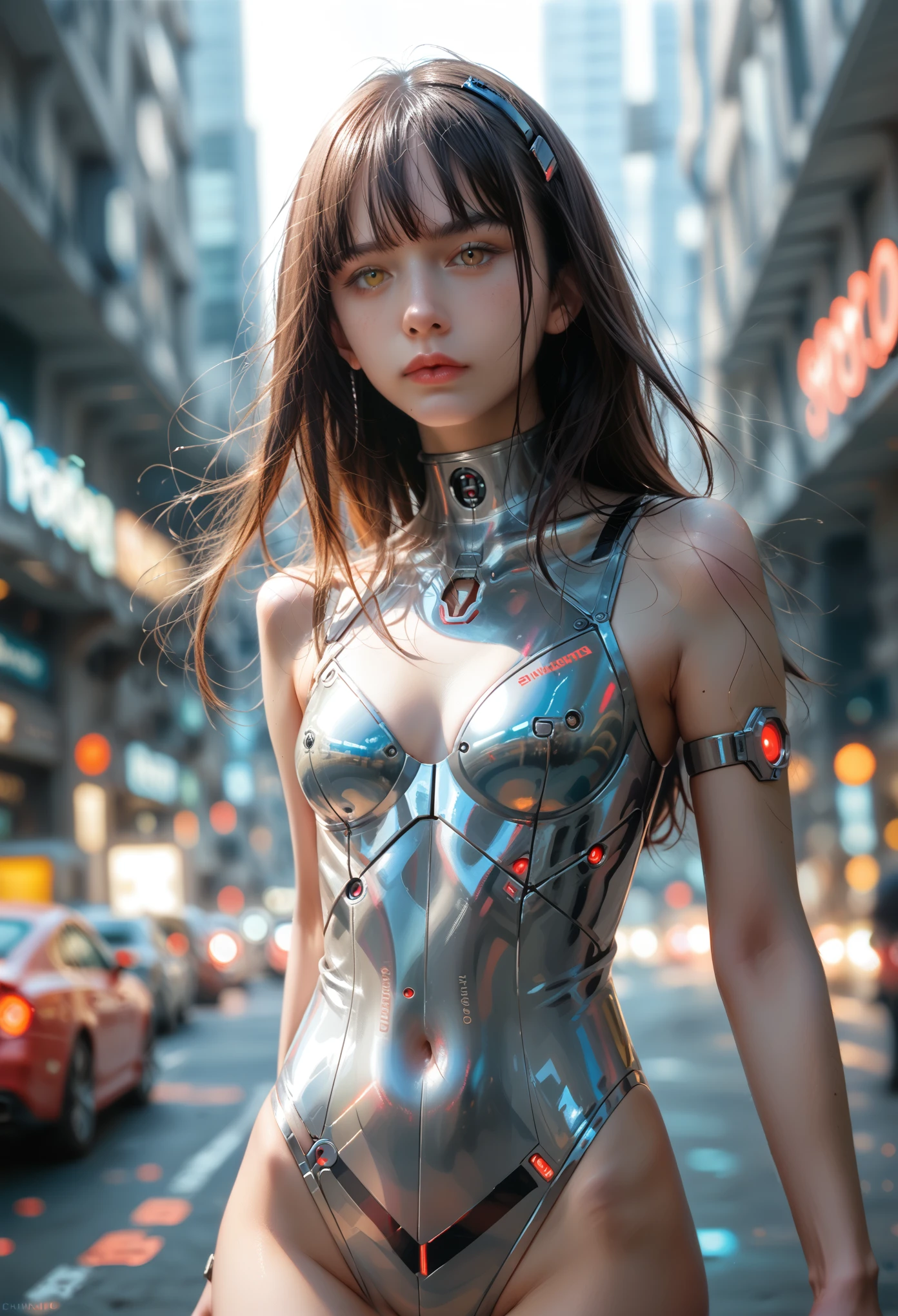 score_9, score_8_up, score_7_up, score_6_up, score_5_up, score_4_up, (super realistic photo:1.6), beautiful digital paint, Beautiful detailed realistic digital art, A highly detailed yellow eyed violet android girl and stunning scarlet vampire girl standing side by side in a futuristic 2200 year old sci-fi world, (doing sexy and erotic pose:1.7), intricate cyberpunk setting, dramatic lighting, cinematic composition, intense colors, chiaroscuro, moody atmosphere, photorealistic, 8k, masterpiece, ultra-detailed, extremely detailed erotic facial features, realistic skin textures, advanced android technology, flowing clothes, complex background elements, neon lights, holographic displays, advanced architecture, dynamic poses, powerful and mysterious,