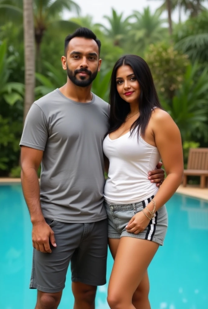 Renuka with boyfriend in bikini 