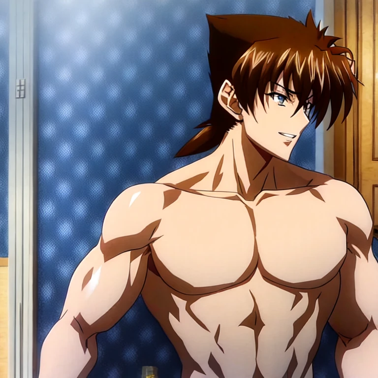 solo, 1boy, Tall, Handsome, Muscular, very masculine, broad shoulders, Issei Hyodou